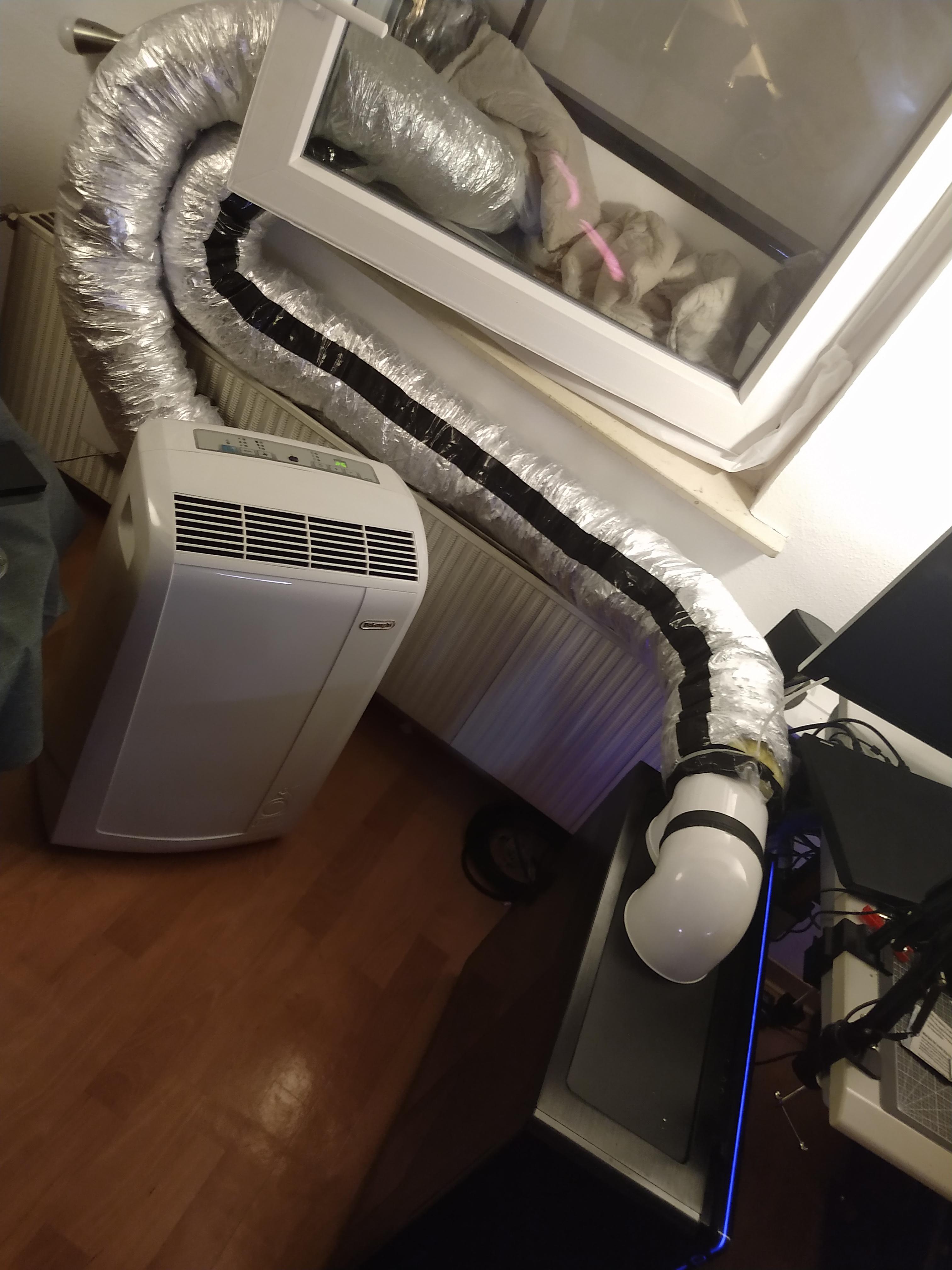 Venting hot PC air out of the window. r/pcmasterrace