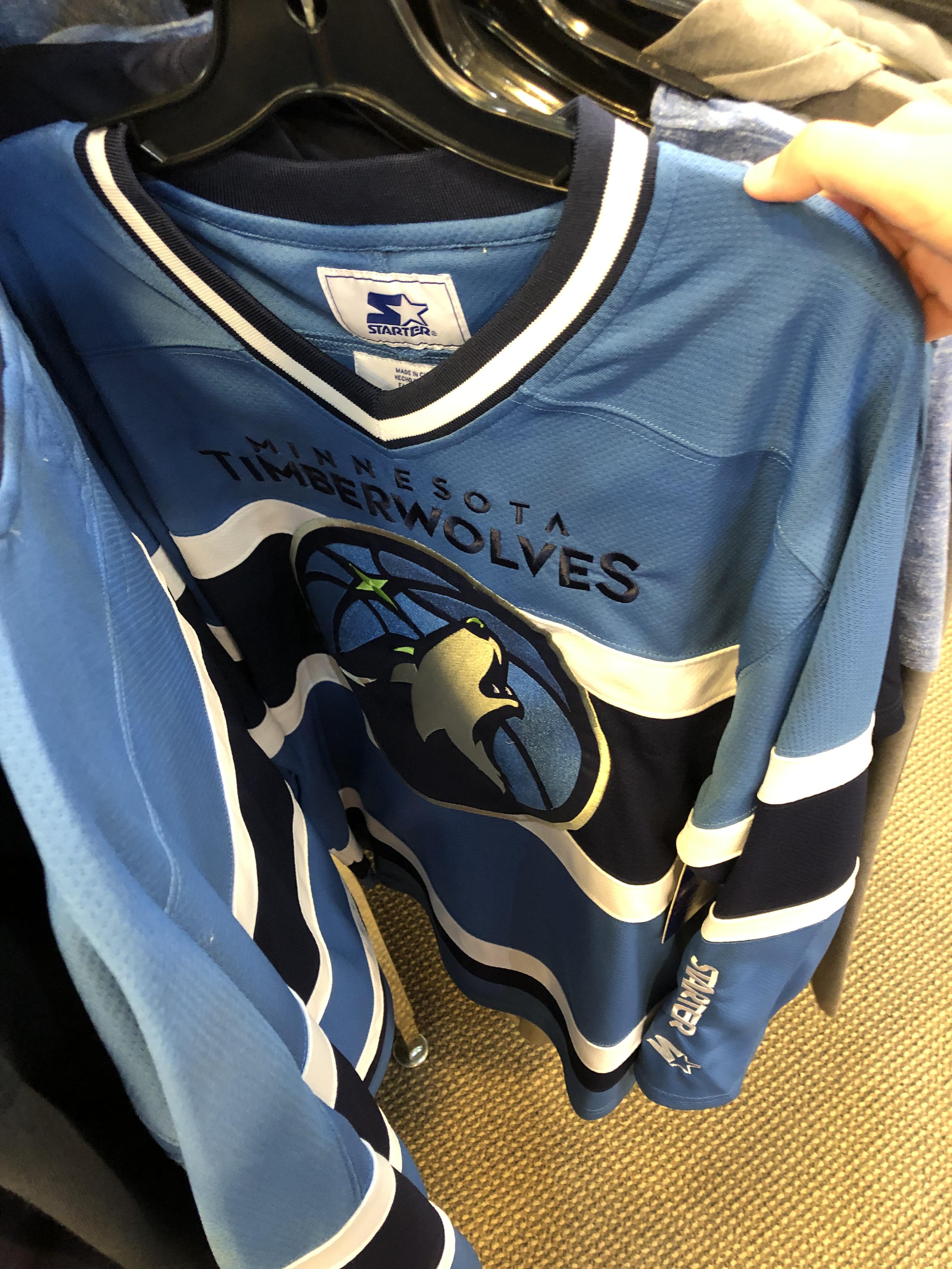 Found this Timberwolves starter jersey today r/hockeyjerseys