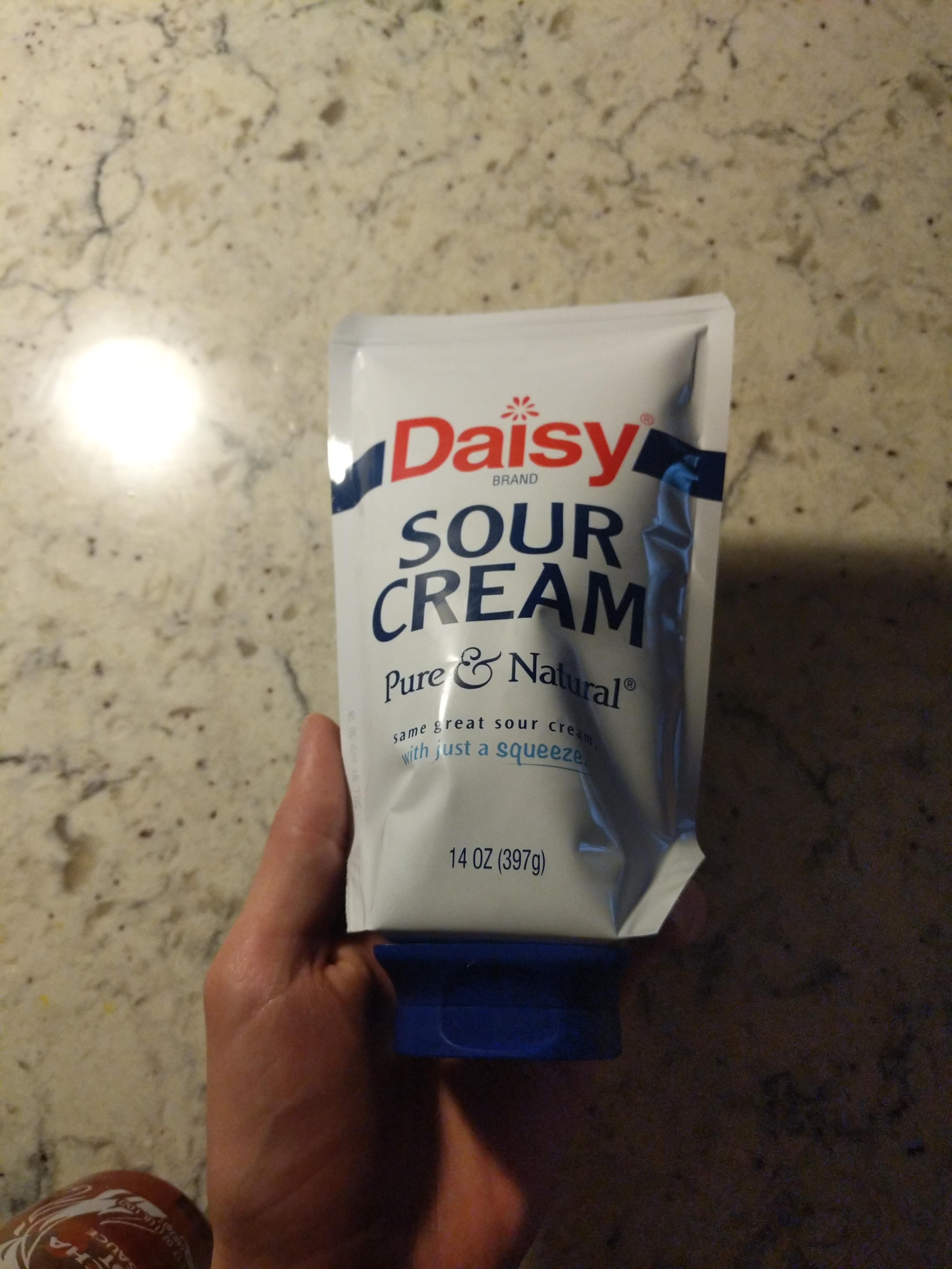 This sour cream pack is a squeeze bottle r/mildlyinteresting