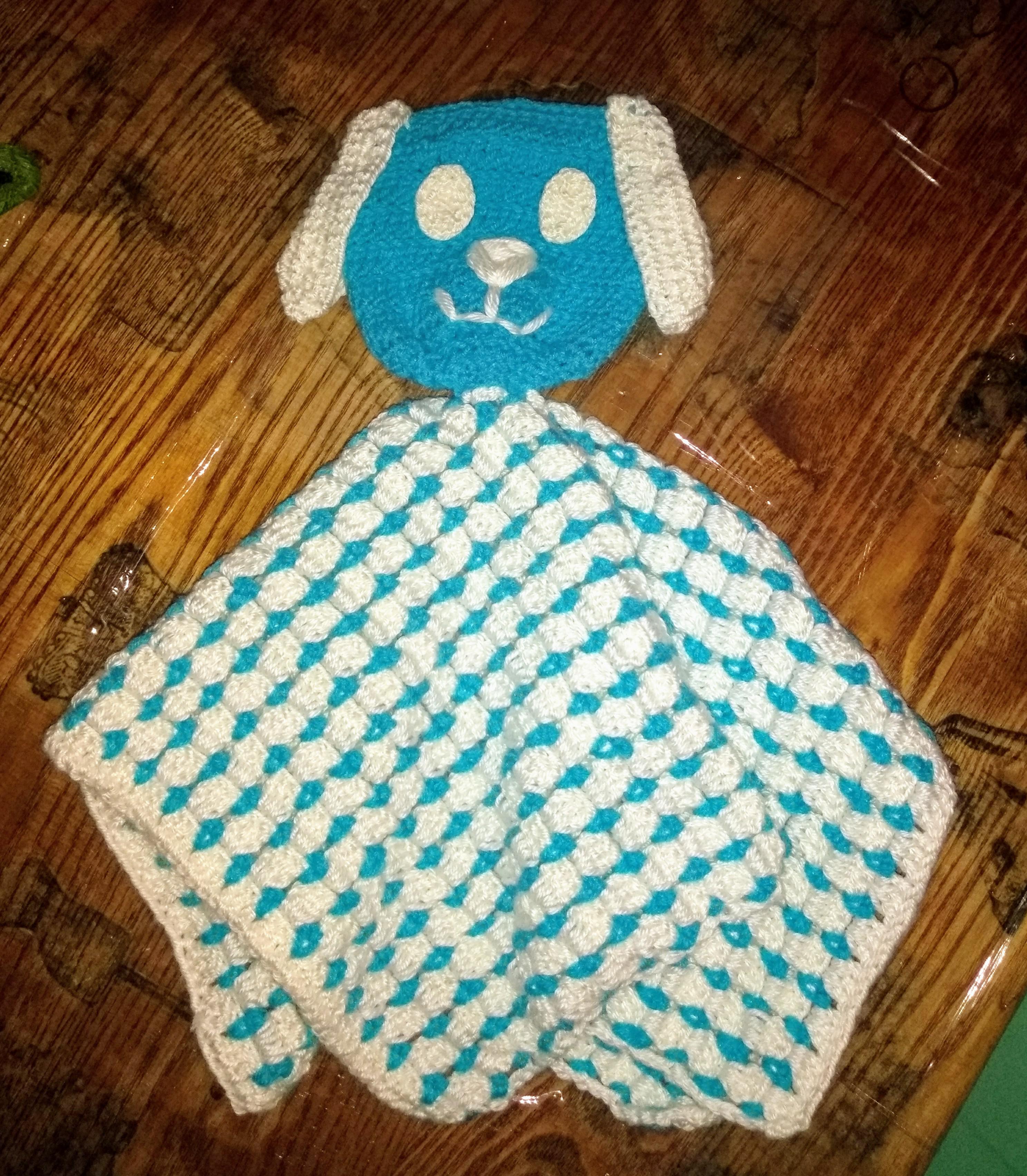 Just finished this puppy blanket for my niece. Third thing I've made