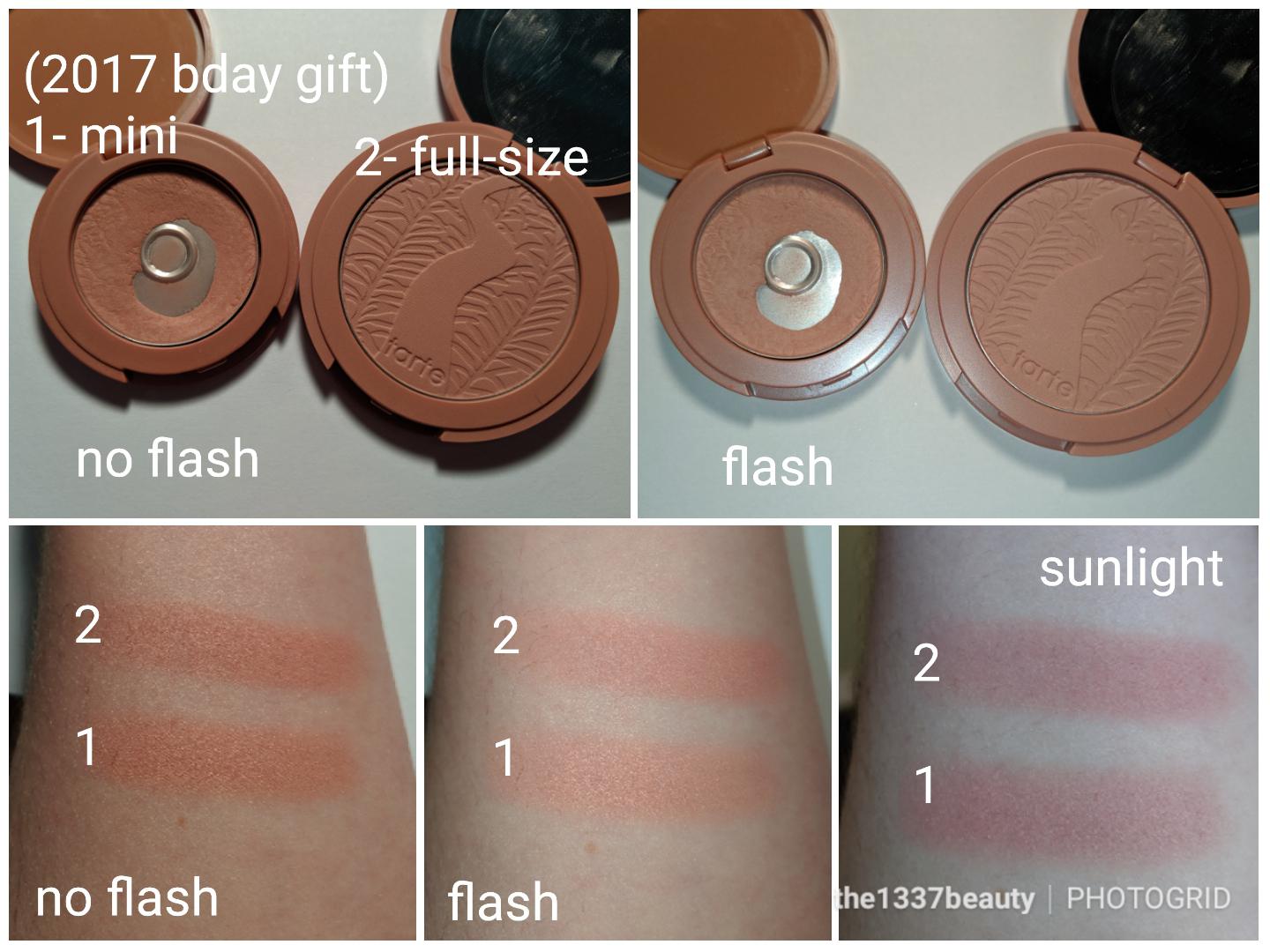 Tarte Blush Swatches Exposed