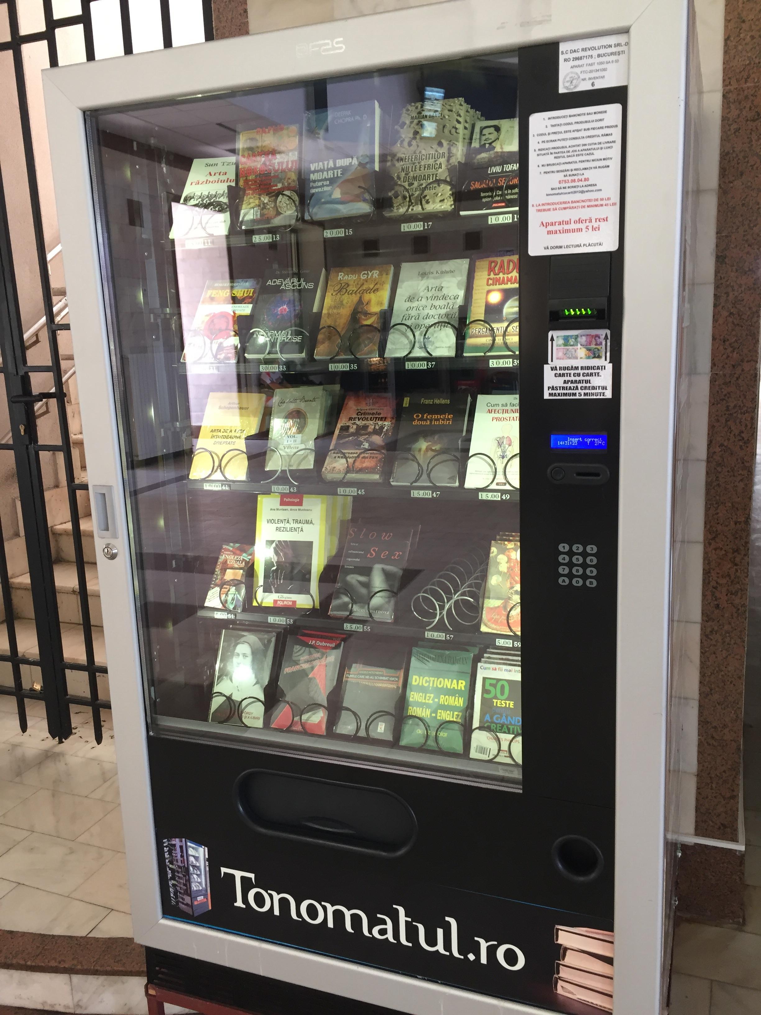 Book vending machine in Romania r/europe