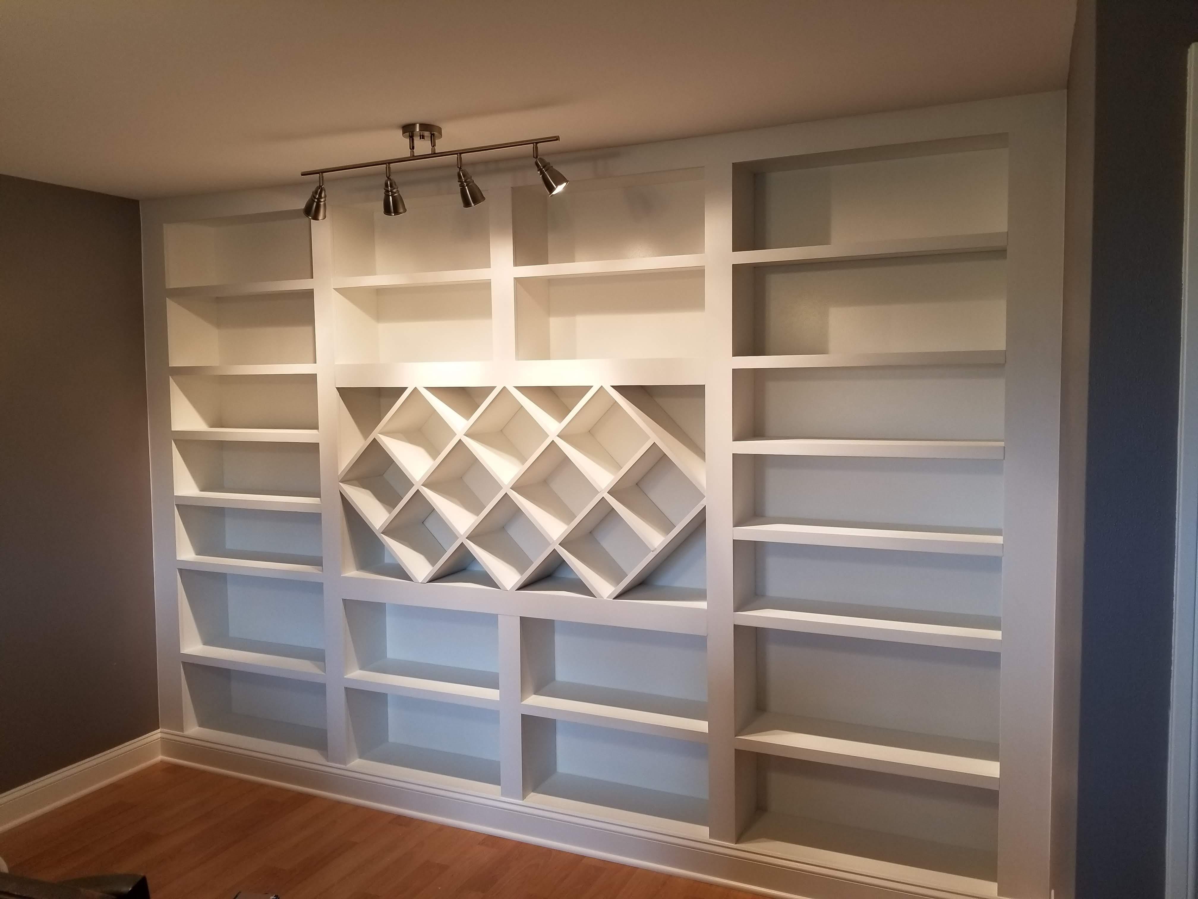 Walltowall bookcase I built for the wife. (Build album in comments) r/woodworking
