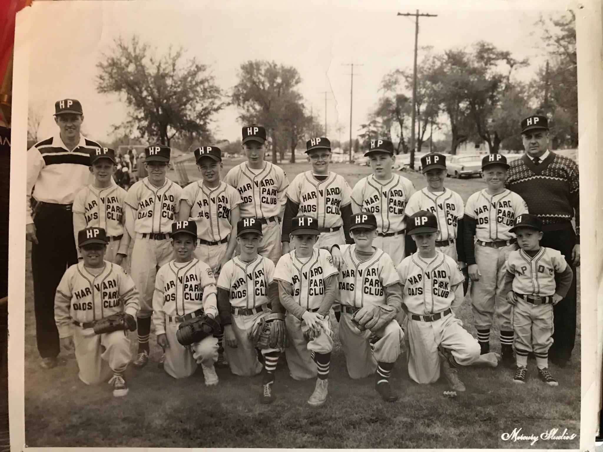 My dad. Top row far left. The kid with the ears peeking out of his hat