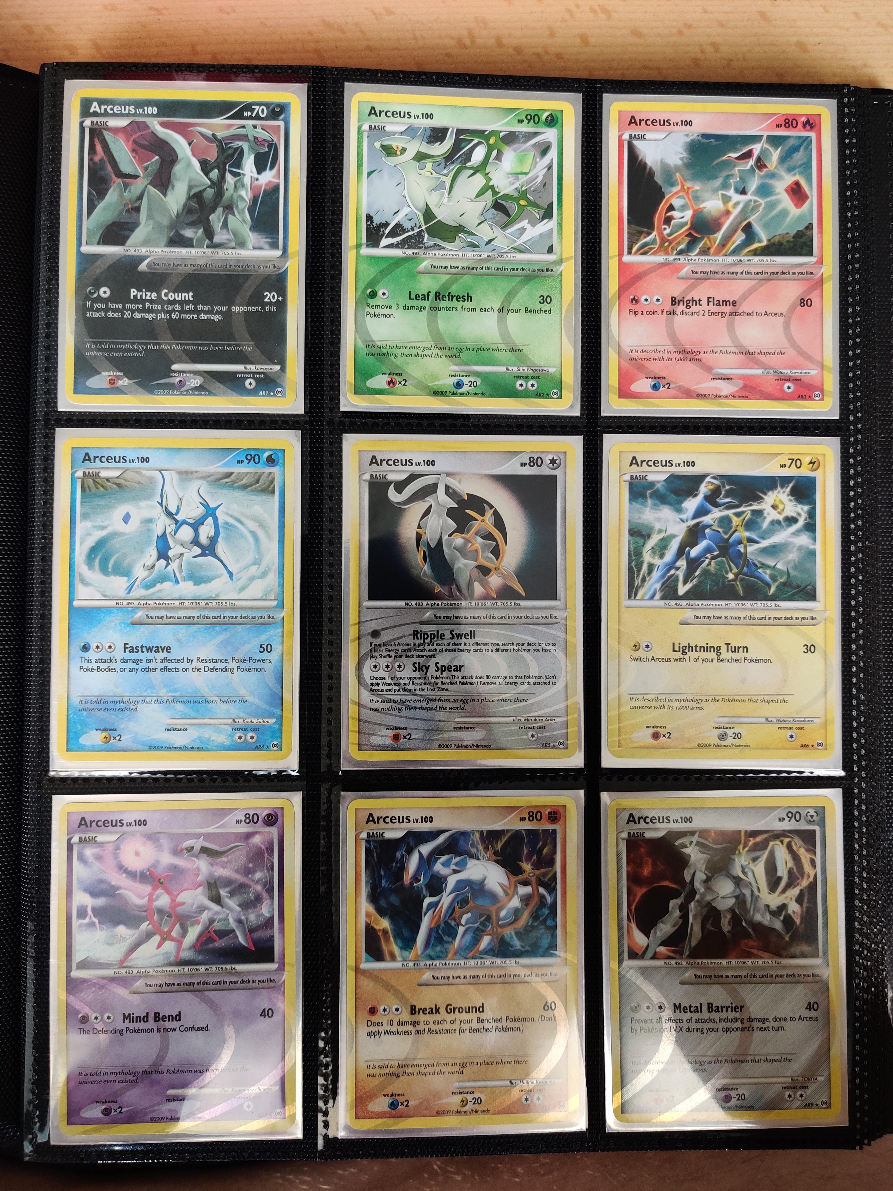 Pokemon Cards Platinum Arceus