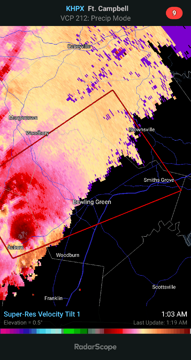 PDS Tornado Warning Including Bowling Green, KY. (Swipe For Radar) r