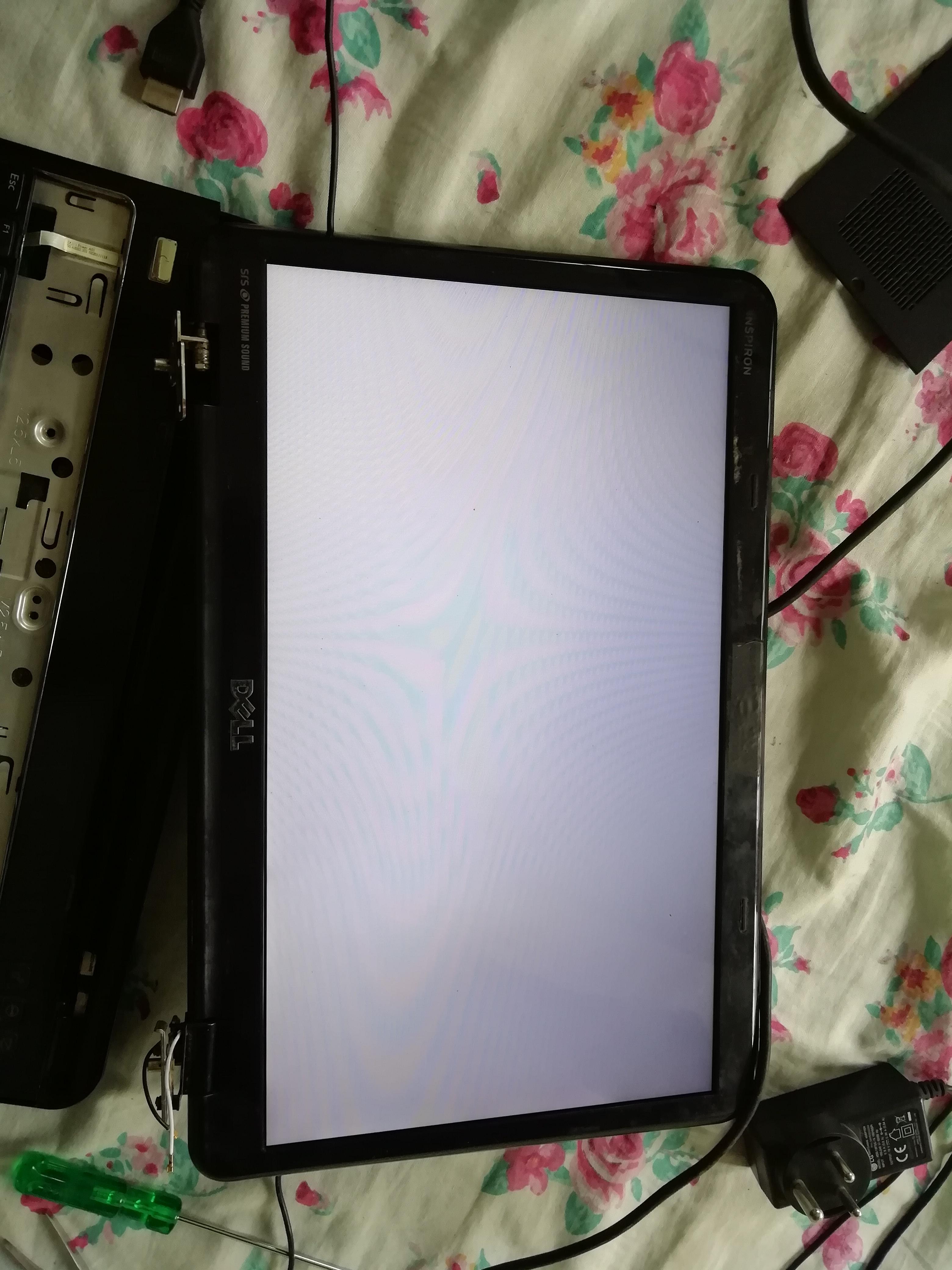 Blank white screen // need help r/Dell