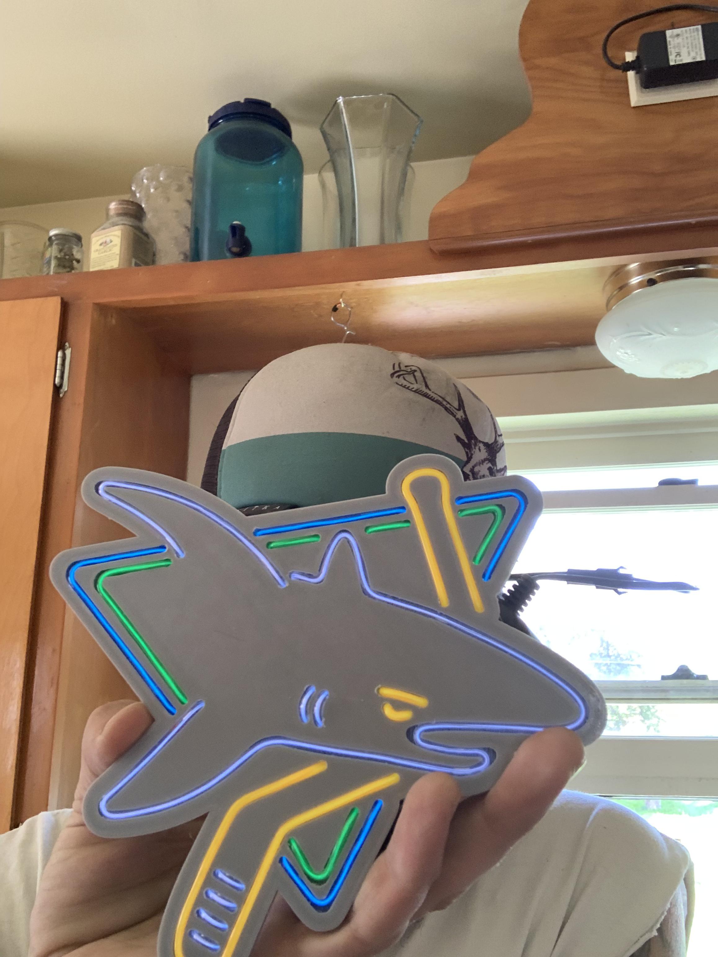 First piece of sharks fan merch I’ve ever owned and it’s all thanks to this sub. GO SHARKS is