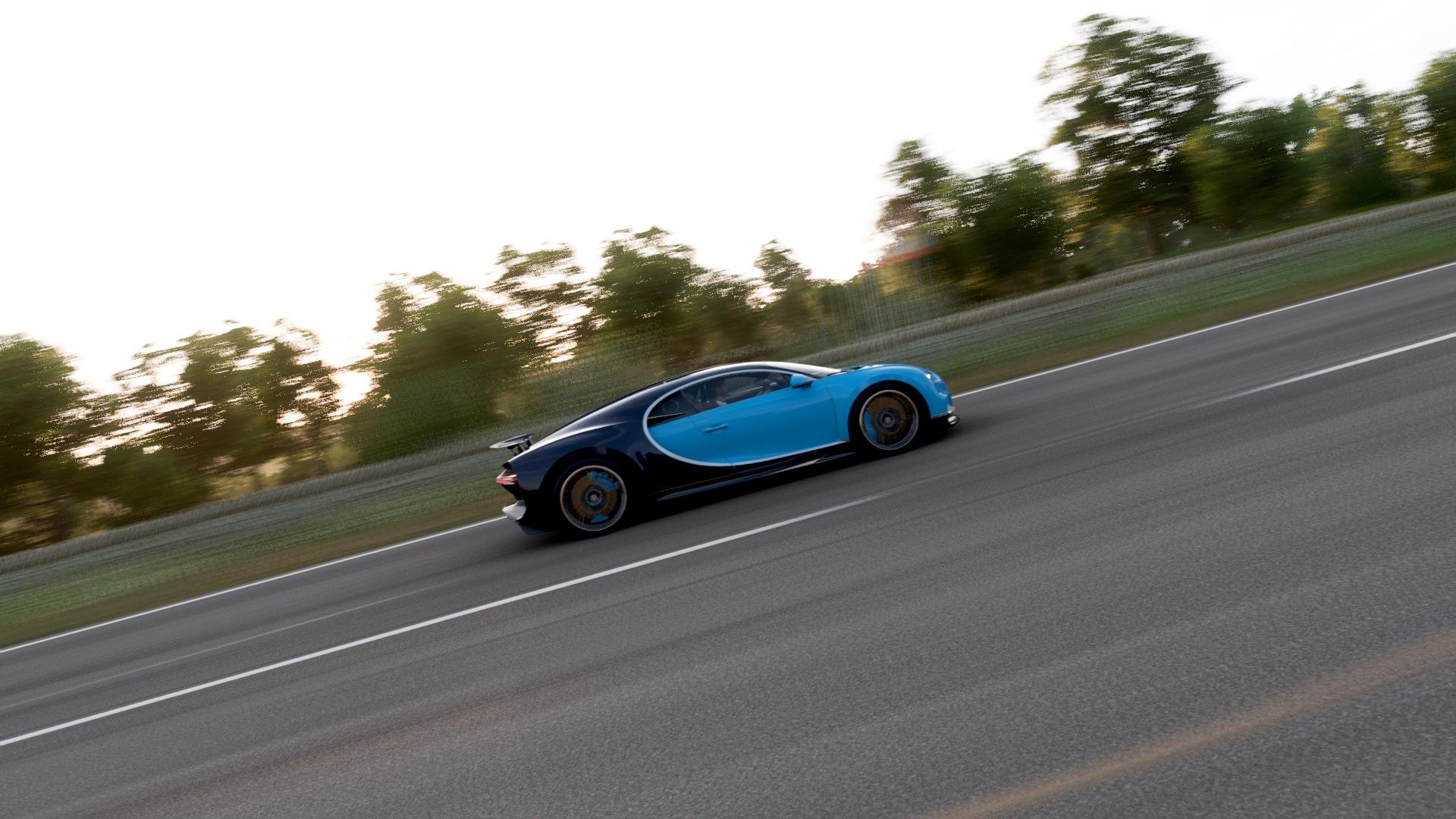 A realistic picture of the Bugatti Chiron I took in the