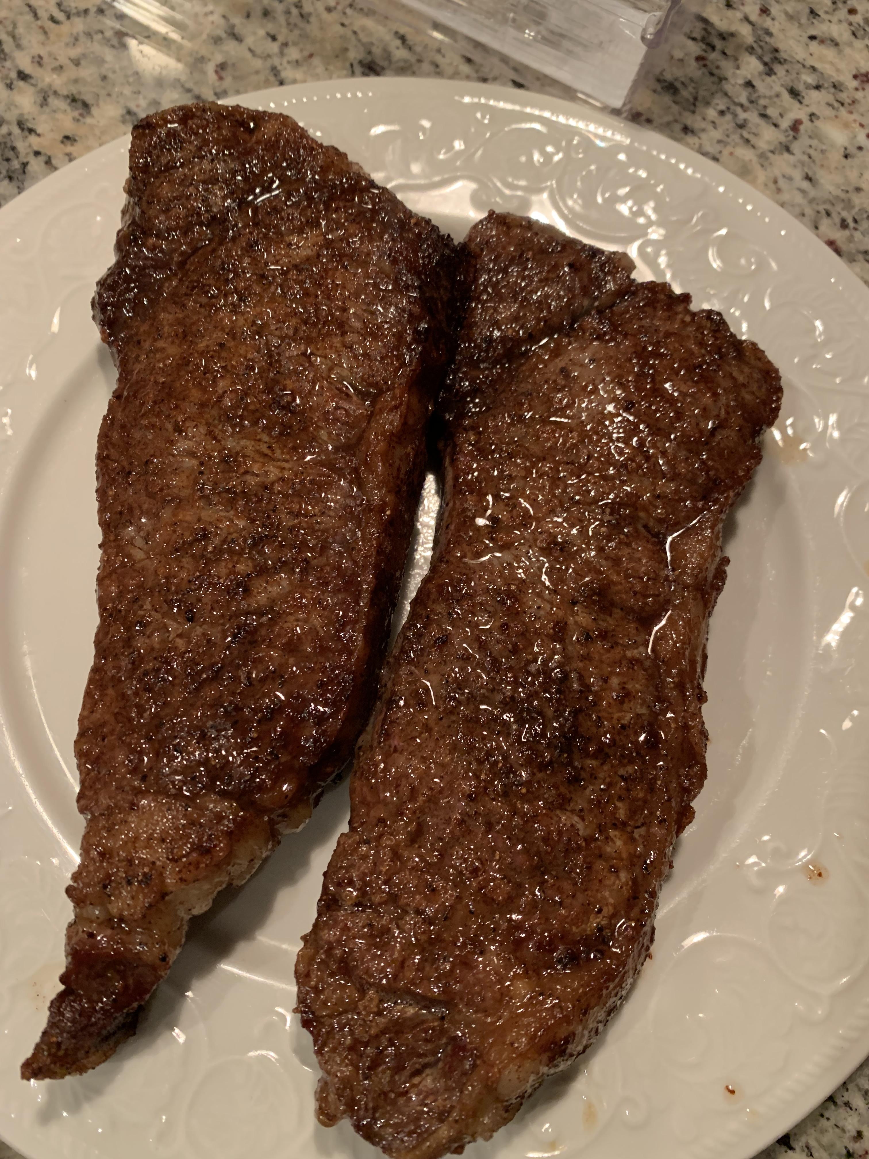 NY Strip/Cast Iron r/steak