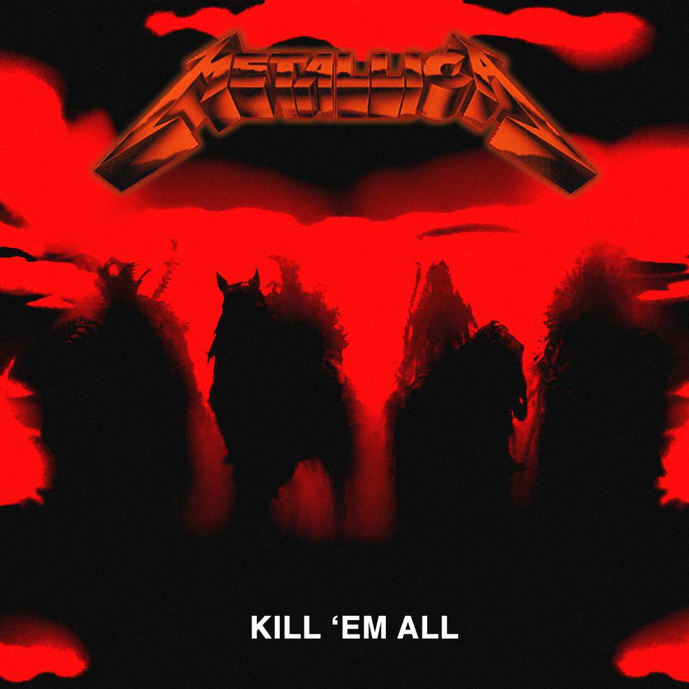 i edited u/stefanocarvallo's kill 'em all cover to have a more 80s look