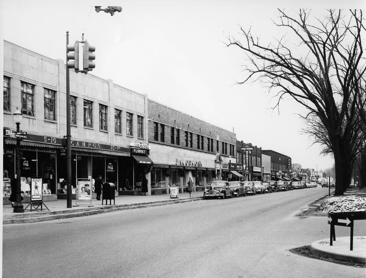 Grand River Avenue in East Lansing, 1952 r/lansing