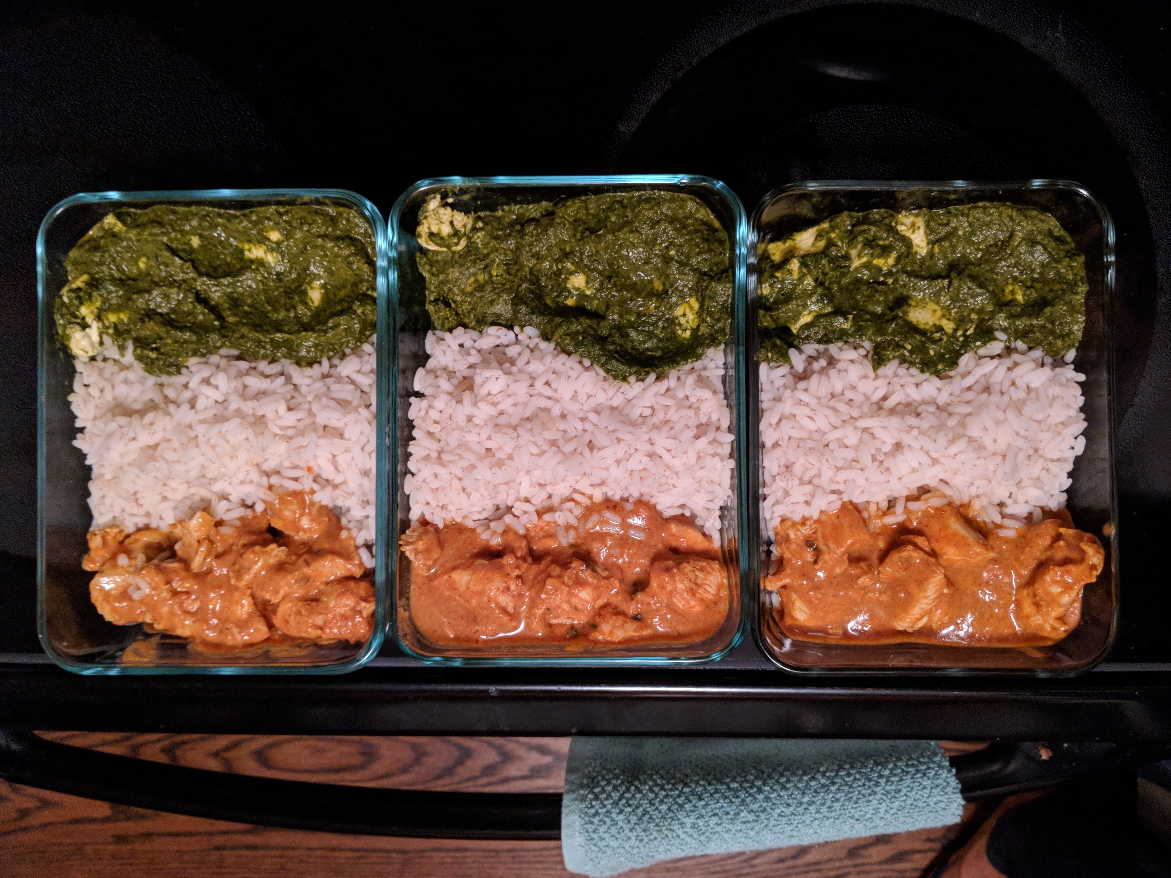 Rice spinach chicken r/MealPrepSunday