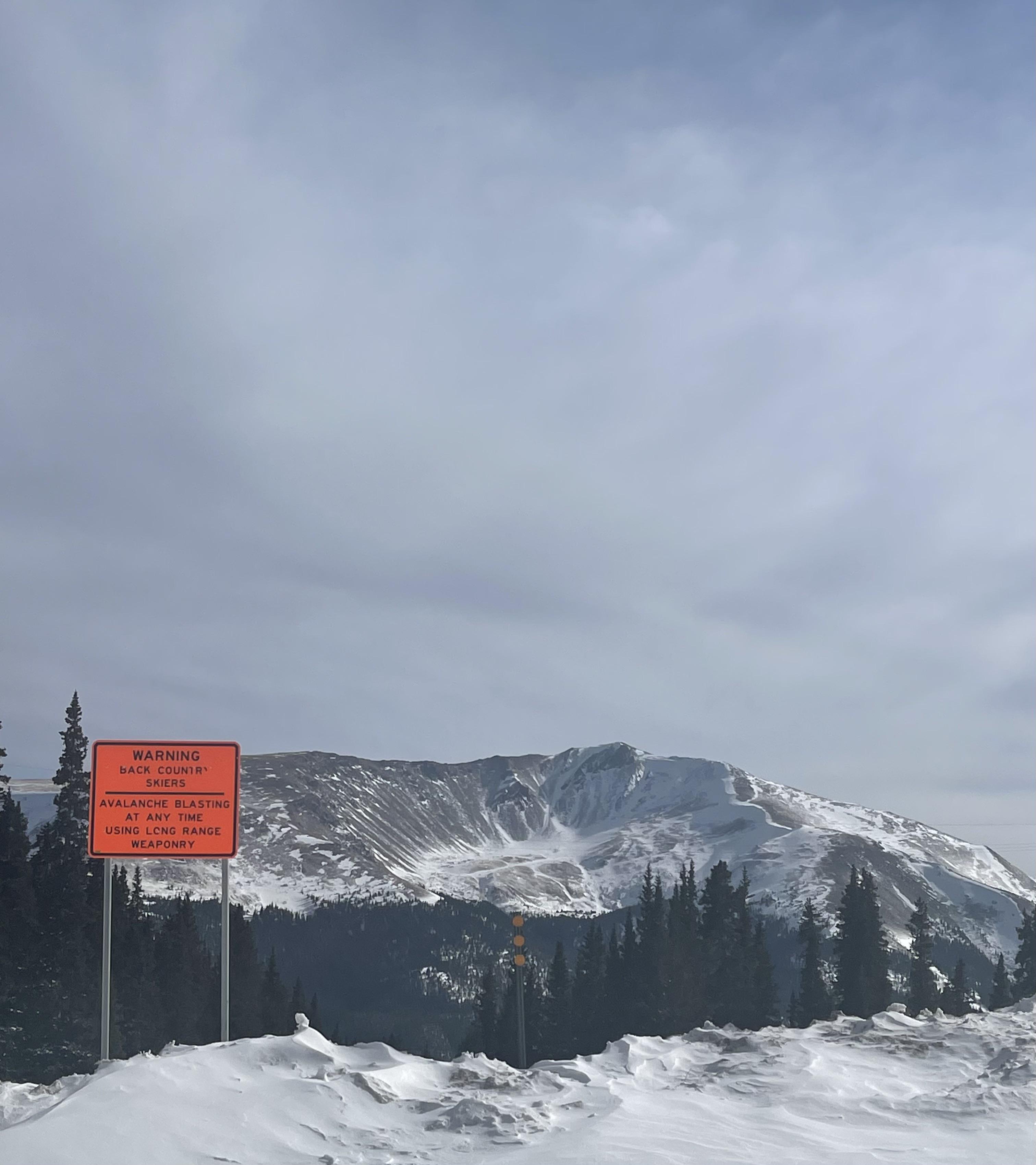 Top of Berthoud Pass in Colorado ScarySigns