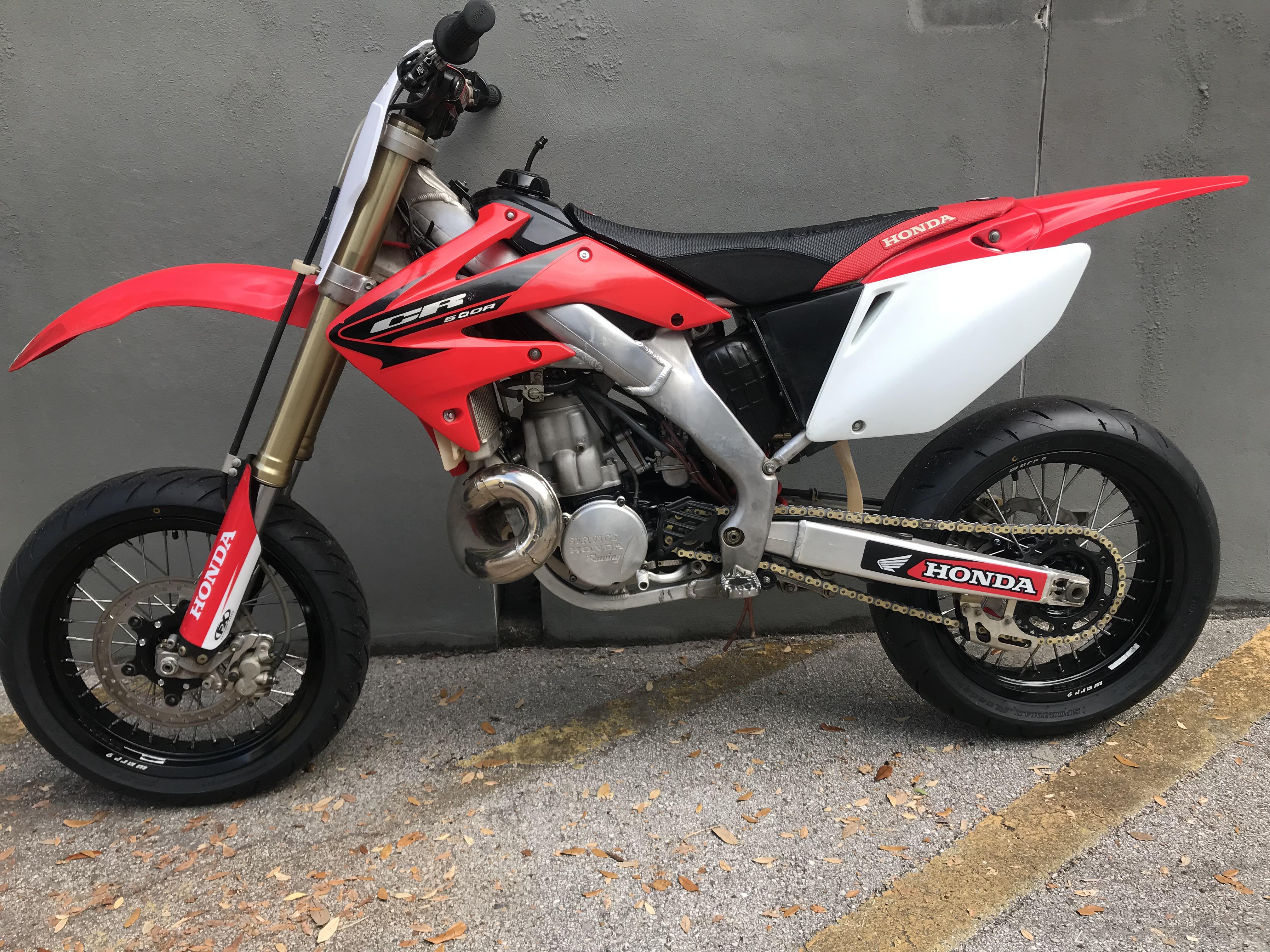 Finished my CR500AF supermoto. Ready for track! r/supermoto