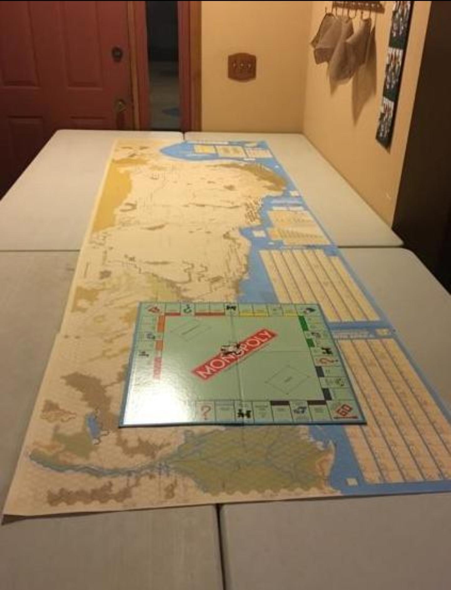 The Campaign for North Africa game board. Takes around 1500 hours to