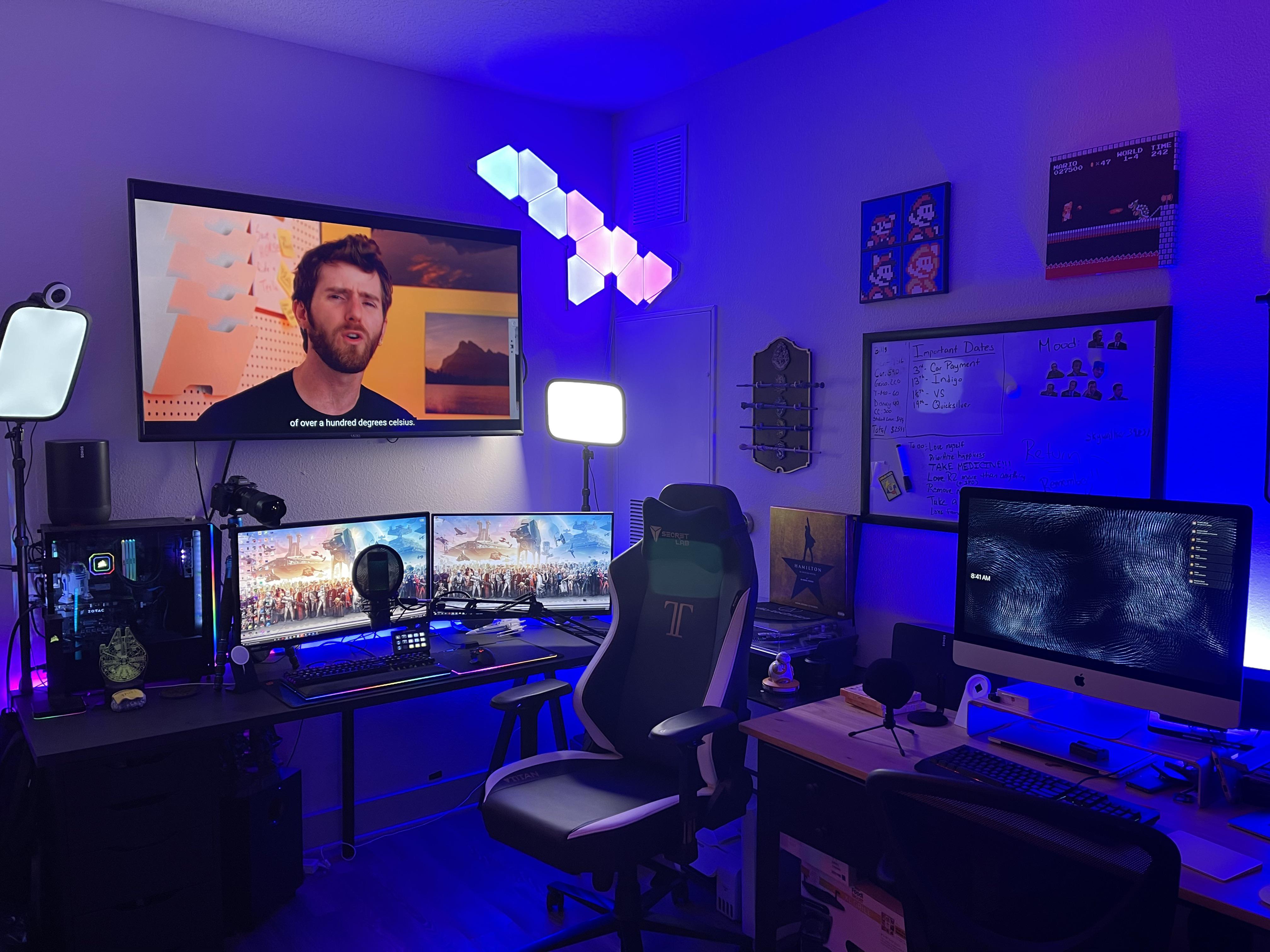 Mixing work and pleasure. So excited how this is turning out. r/battlestations