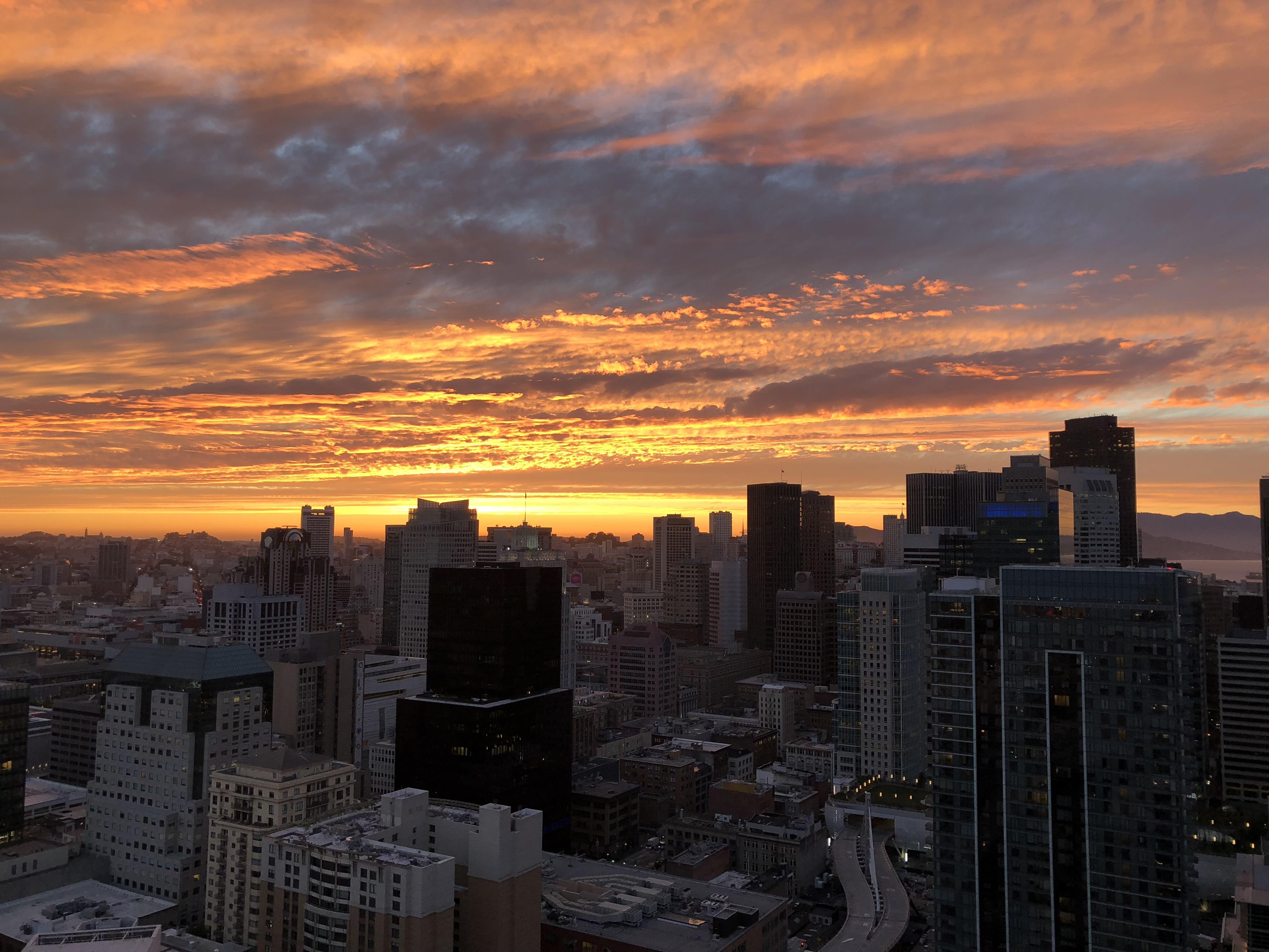 Sunset taken from my new apartment! r/sanfrancisco