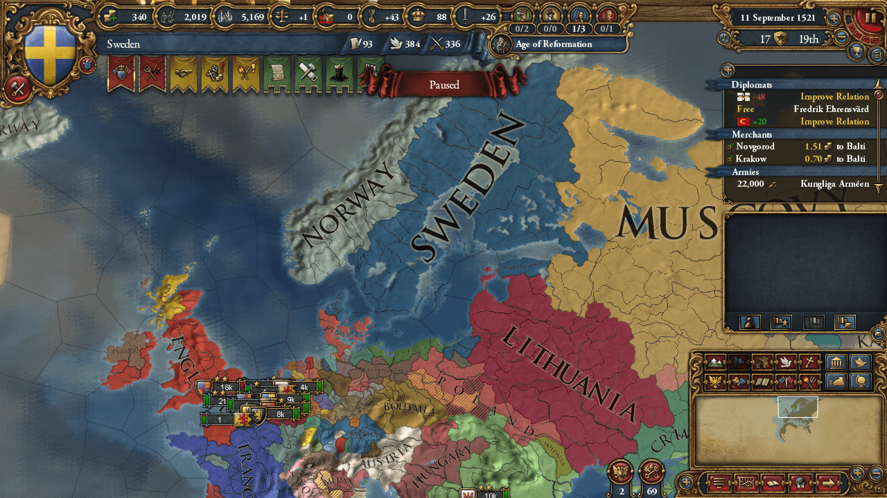 Help and Advice. How to Sweden is not overpowered? eu4