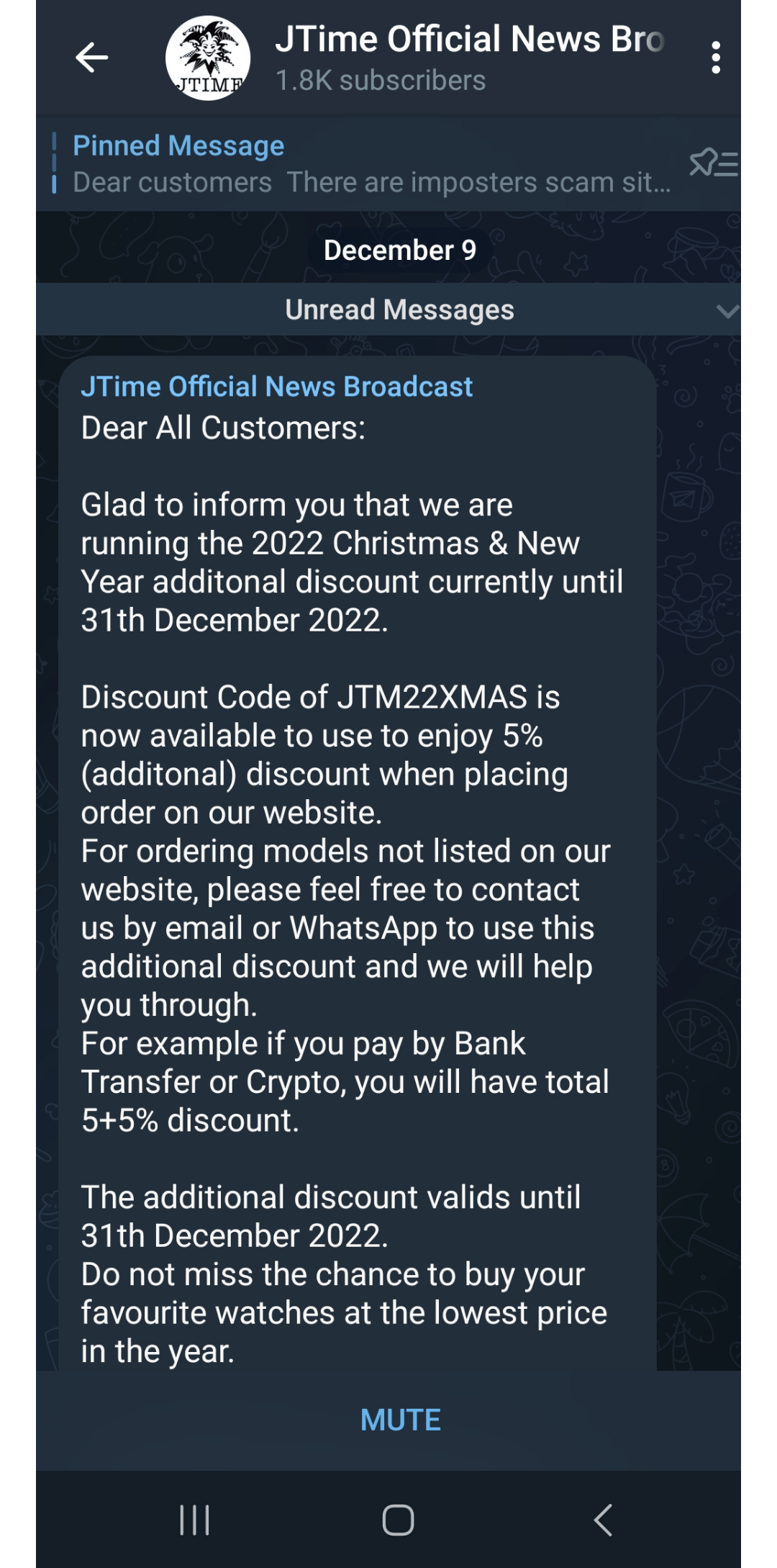 For Everyone Without Telegram Jtime Has A Special Discount Right Now
