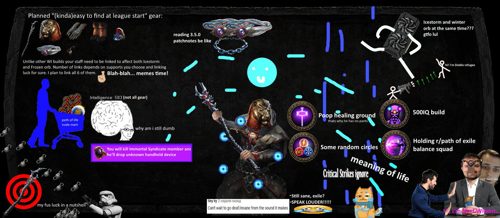 So, i made my 3.5.0 starter with some additional memes pathofexile