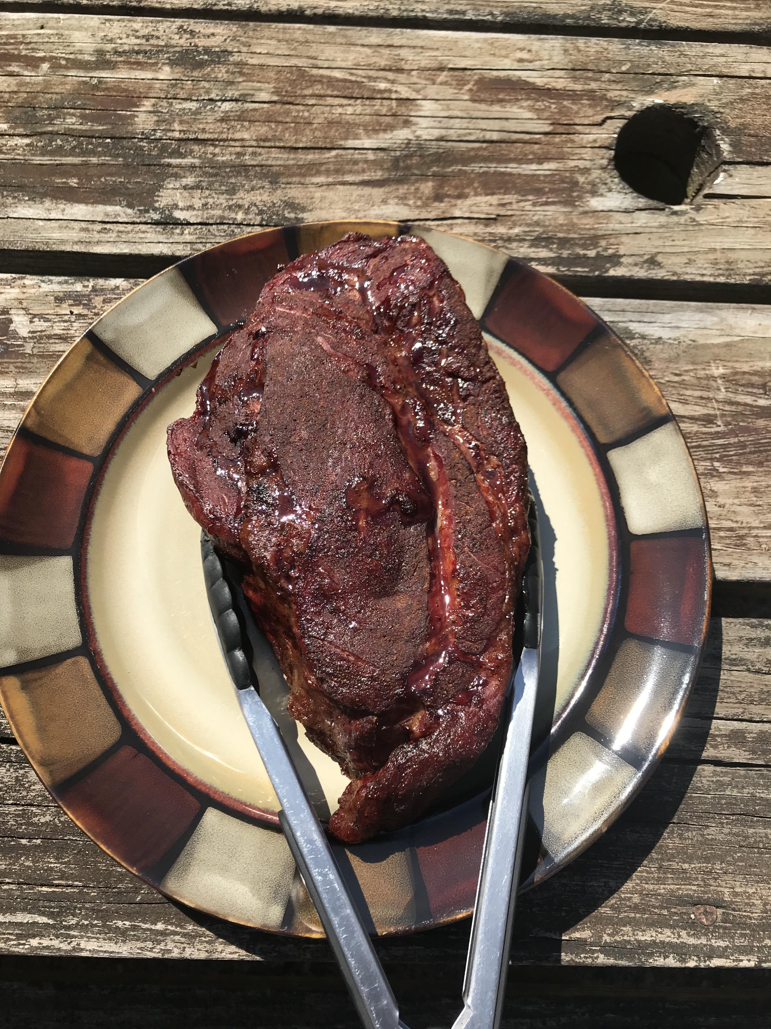 Pot roast smoked at 225 degrees with maple pellets, seasoned with
