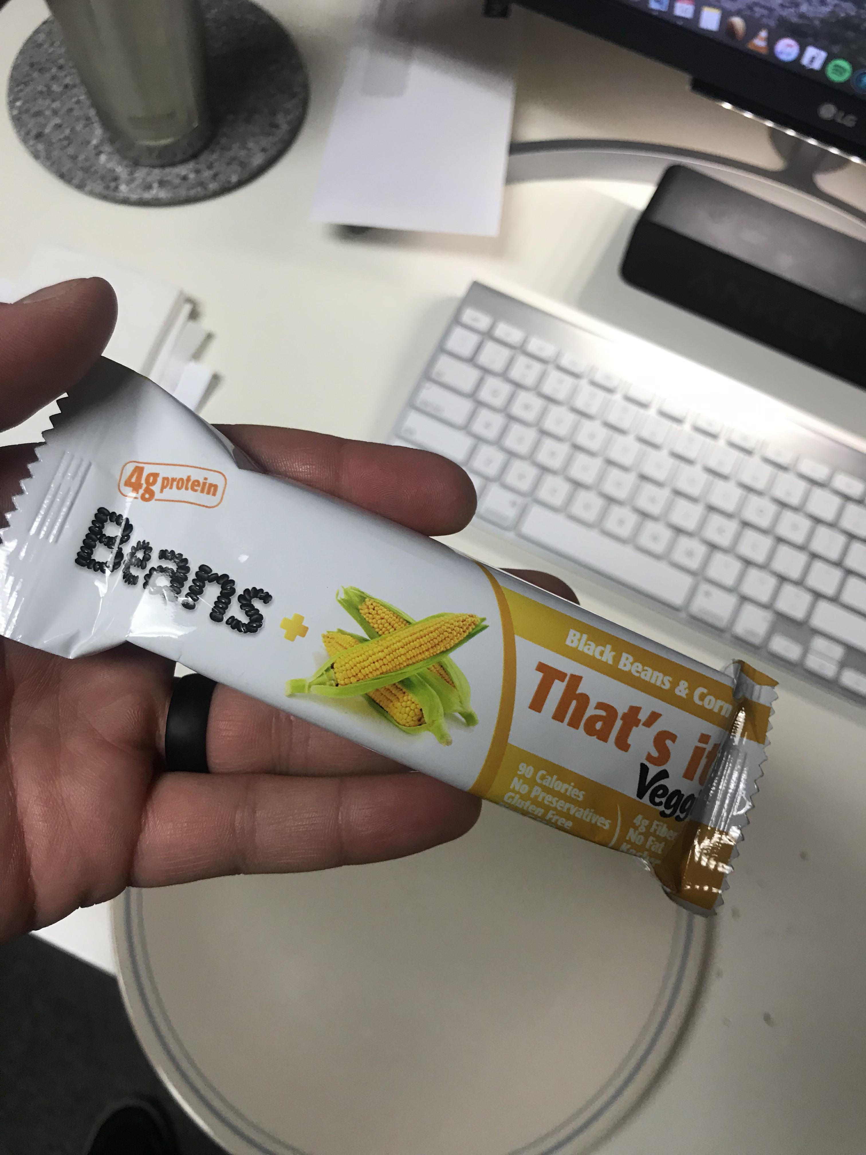 It tastes like a stale rice crispy treat made of unflavored beans. r