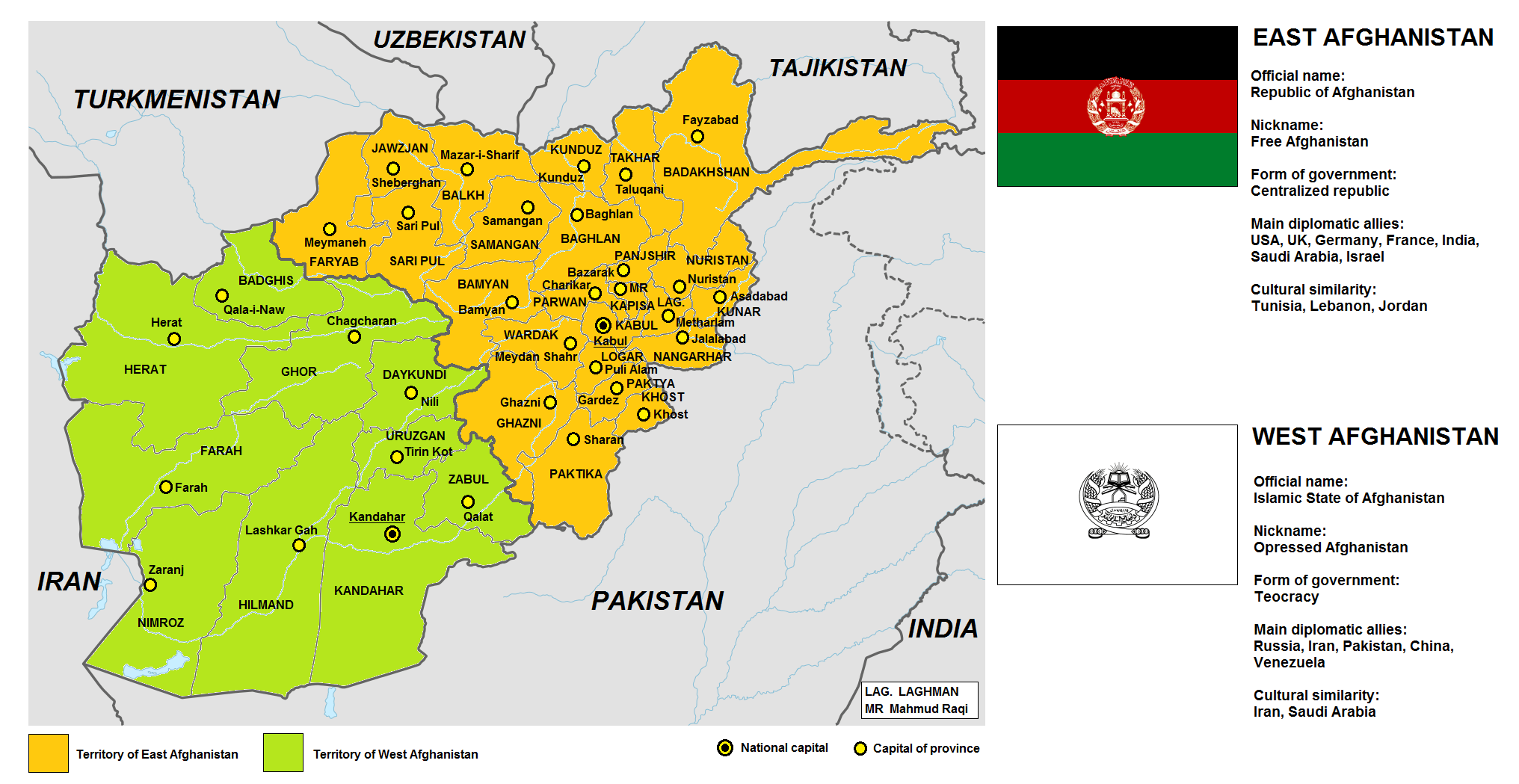 Partition of Afghanistan r/MapPorn