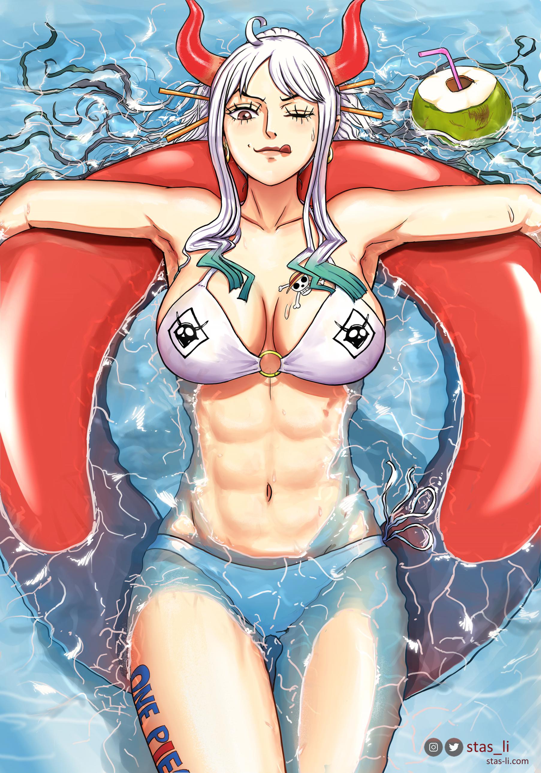 Pool Party Yamato!! - Art by me +Full resolution link in comments. : r