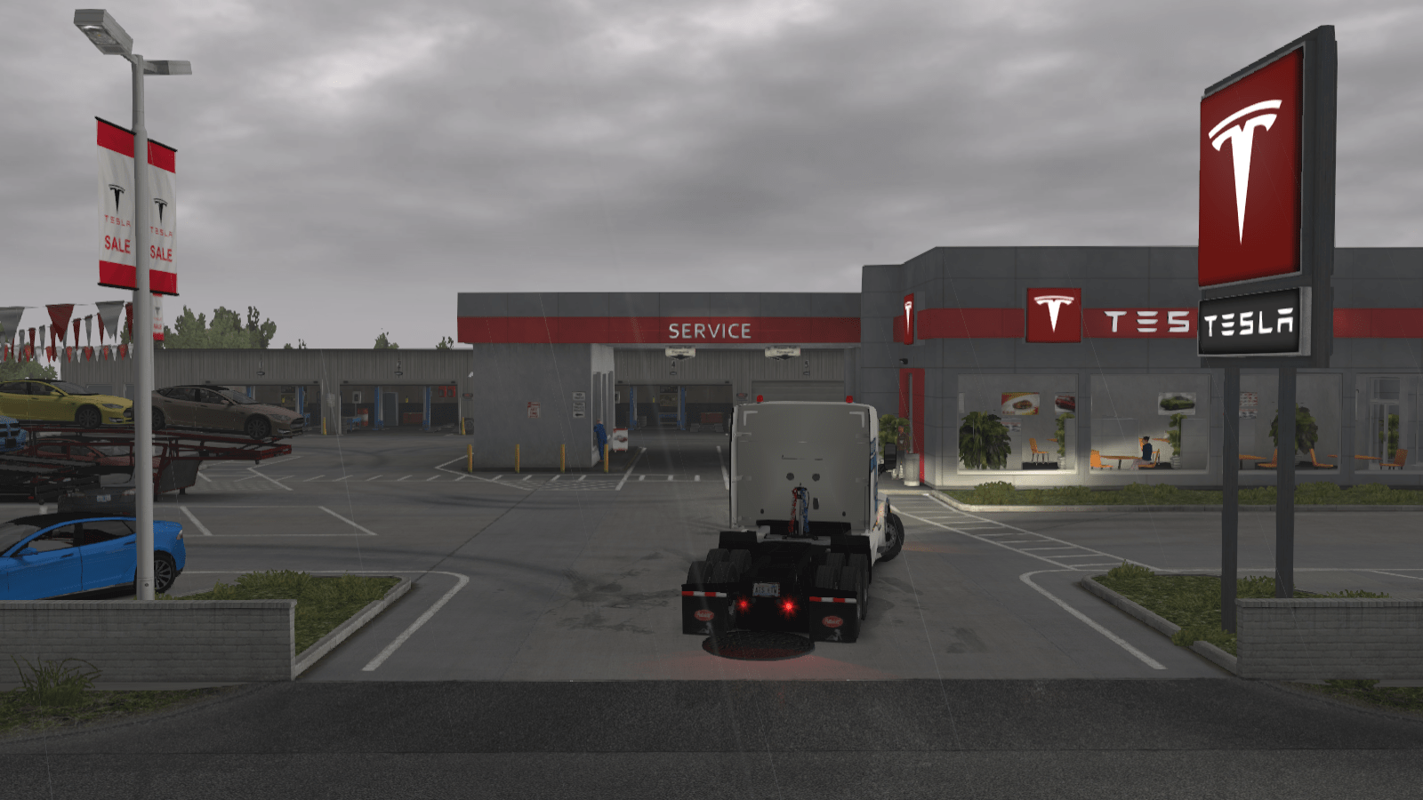 Visting a Tesla Dealership! r/trucksim
