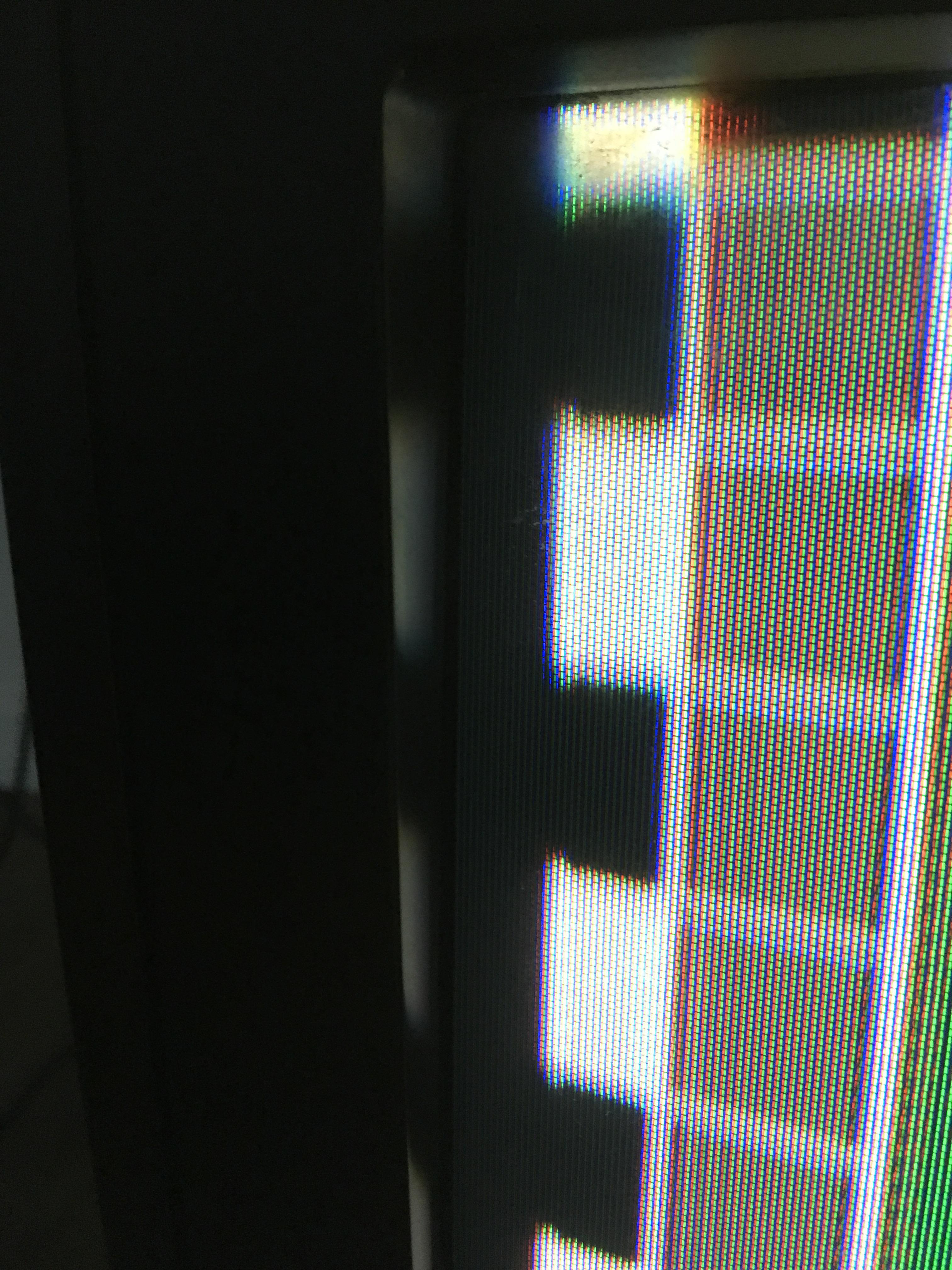 Black vertical bar on the left of screen. Right side is fine (and not