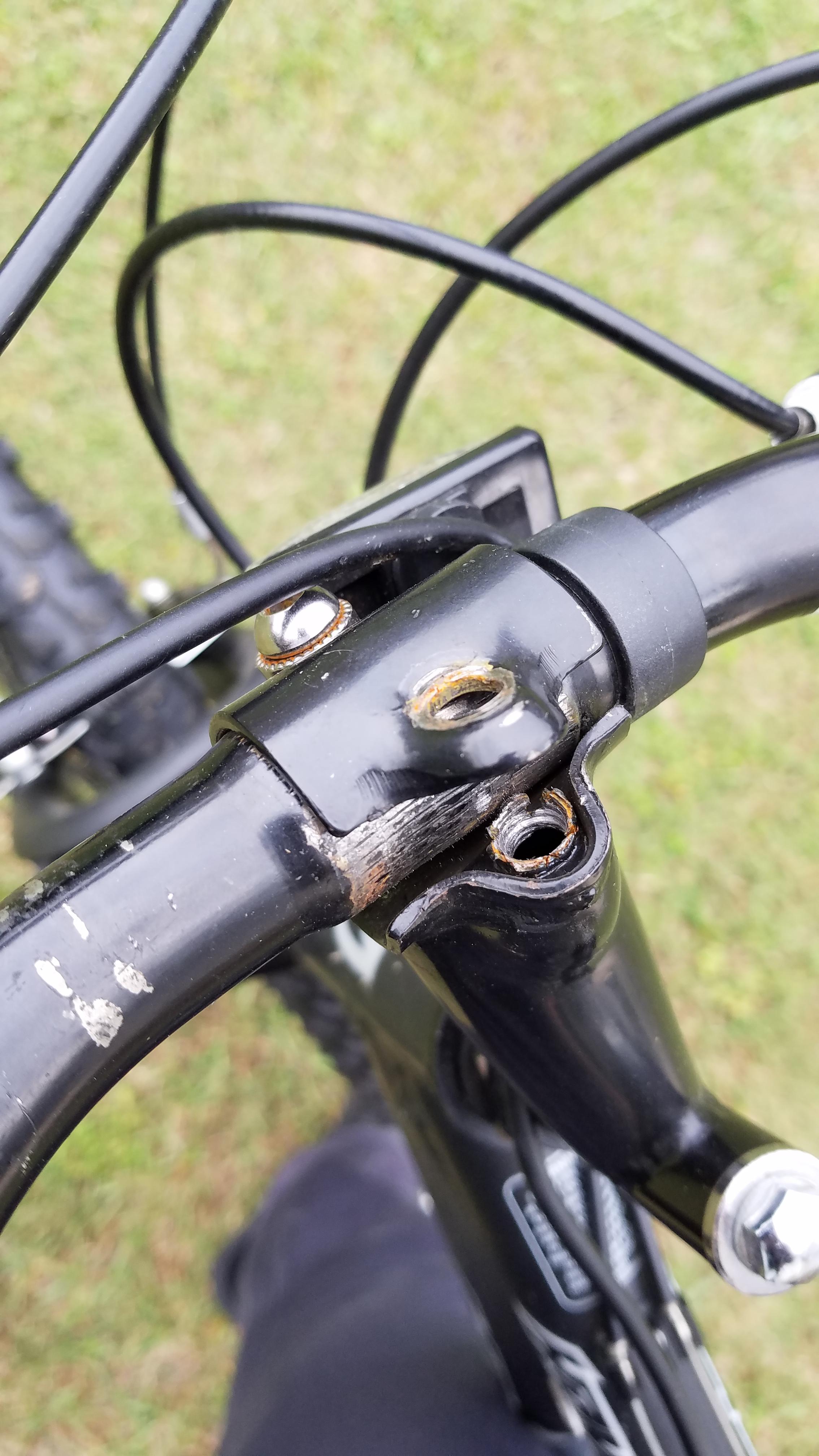 Bike handle came loose while riding. Is there anything I can do to fix