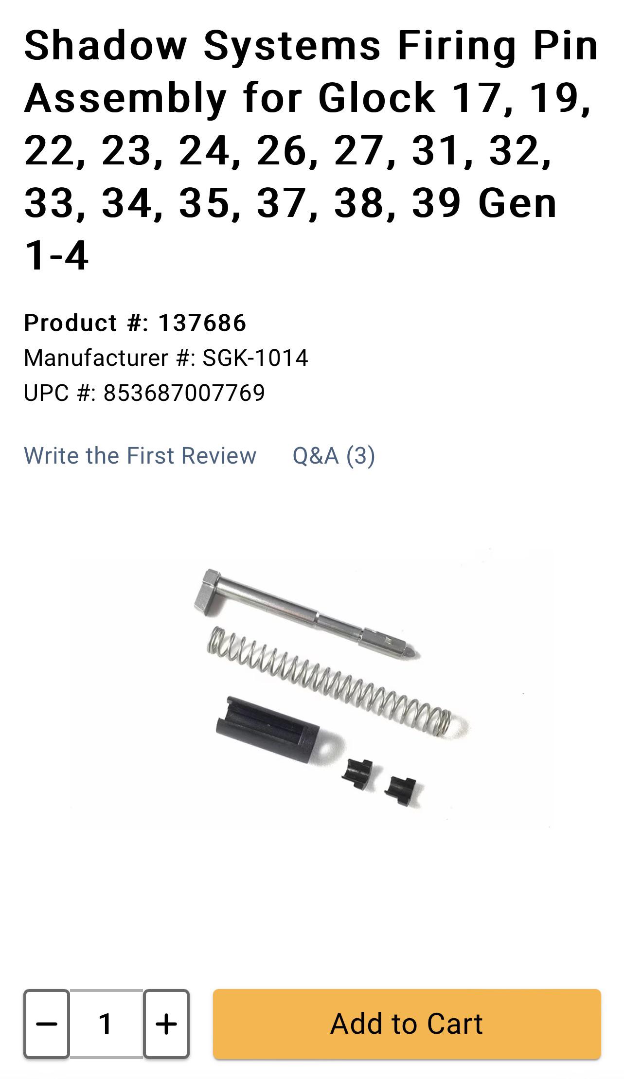 Firing pin upgrade : r/PSA_DAGGER