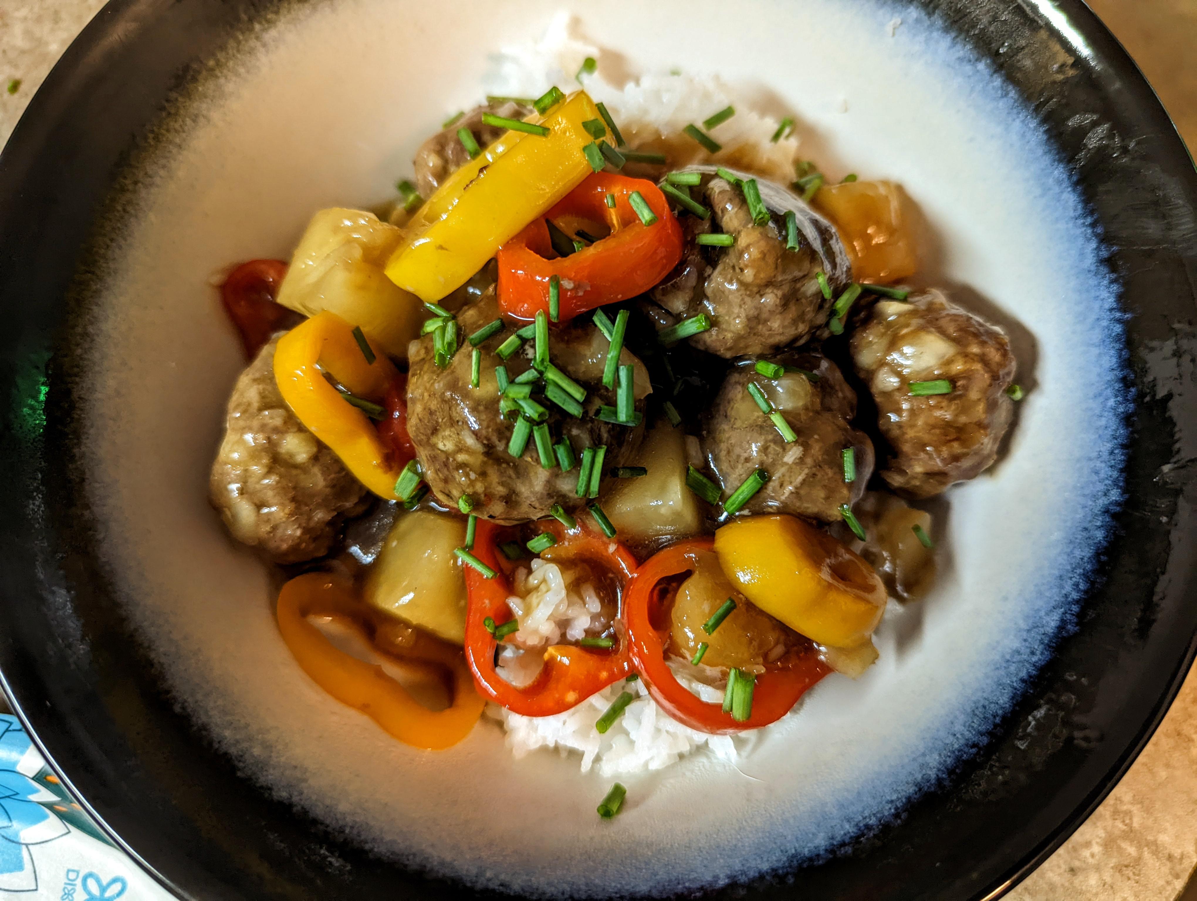 [Homemade] Hawaiian Meatballs r/food