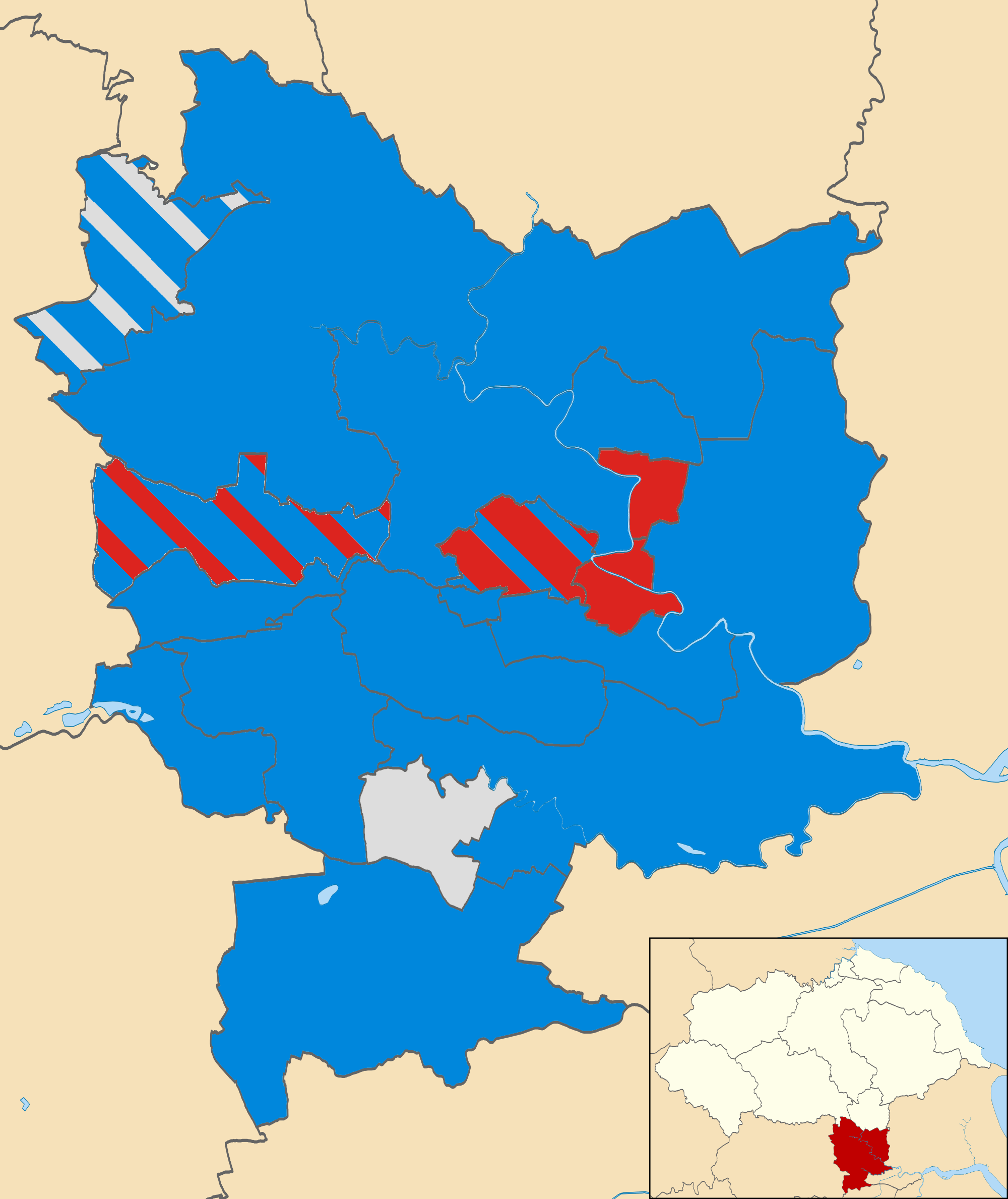 Selby District Council, UK r/PoliticalMaps