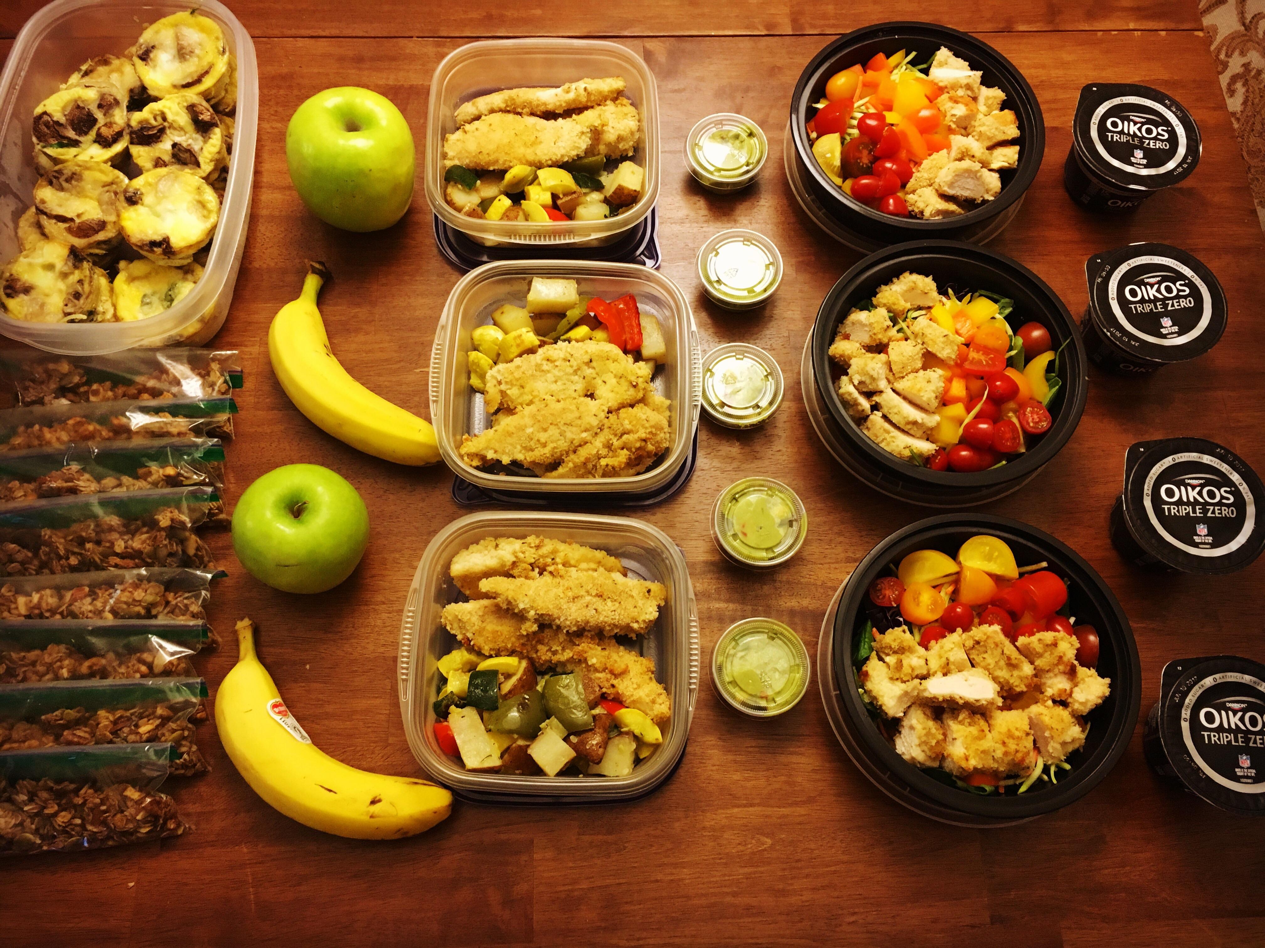 Chicken Tender Meal Prep for 2 r/MealPrepSunday