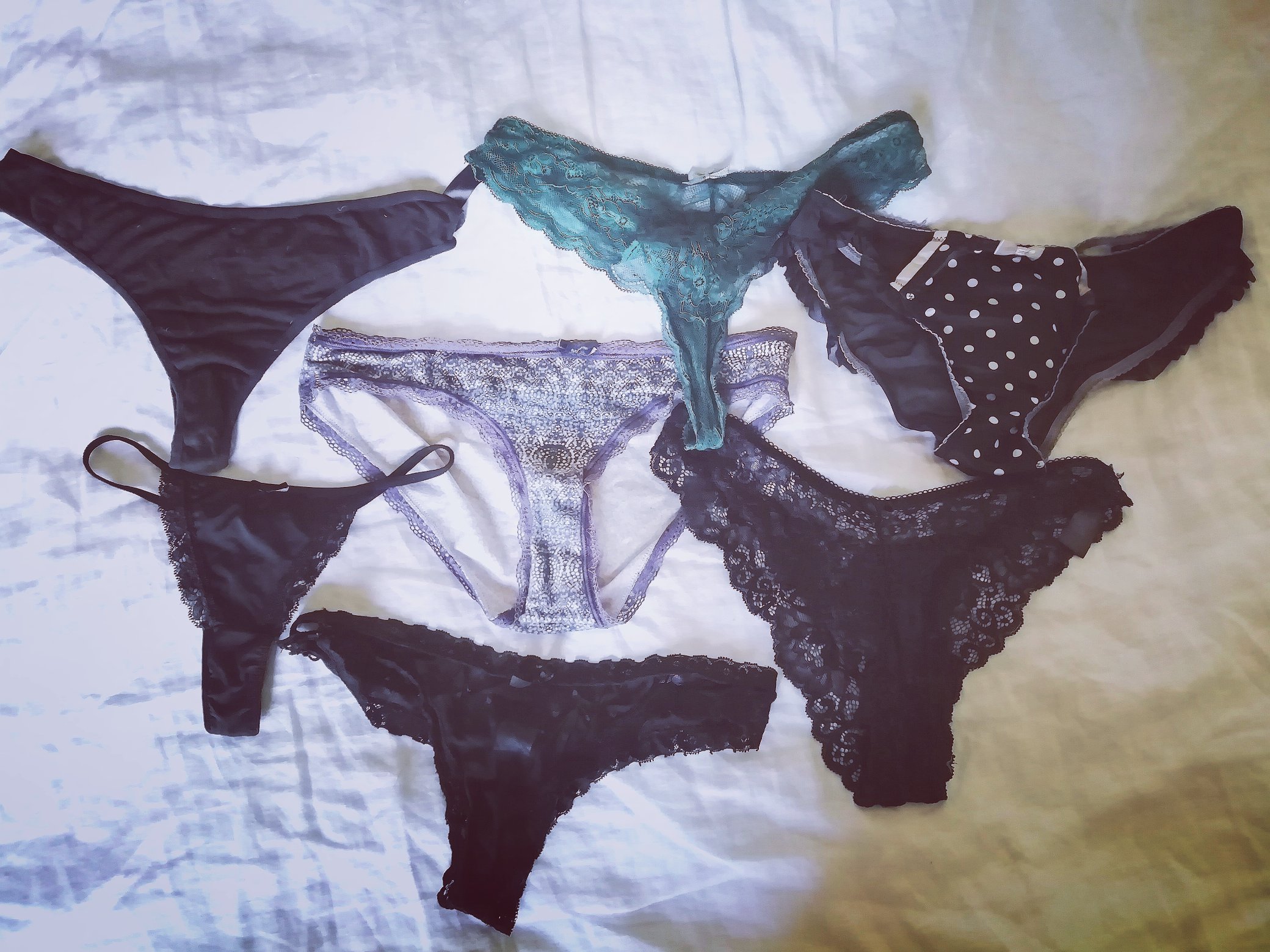 [seling] worn panties for sale, all kinds, £30 price includes 2 day