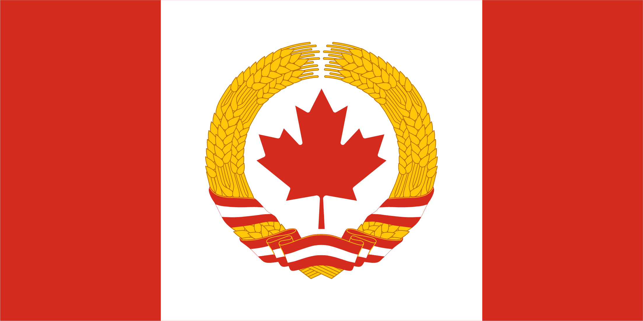 Flag of Democratic People's Republic of Canada vexillology