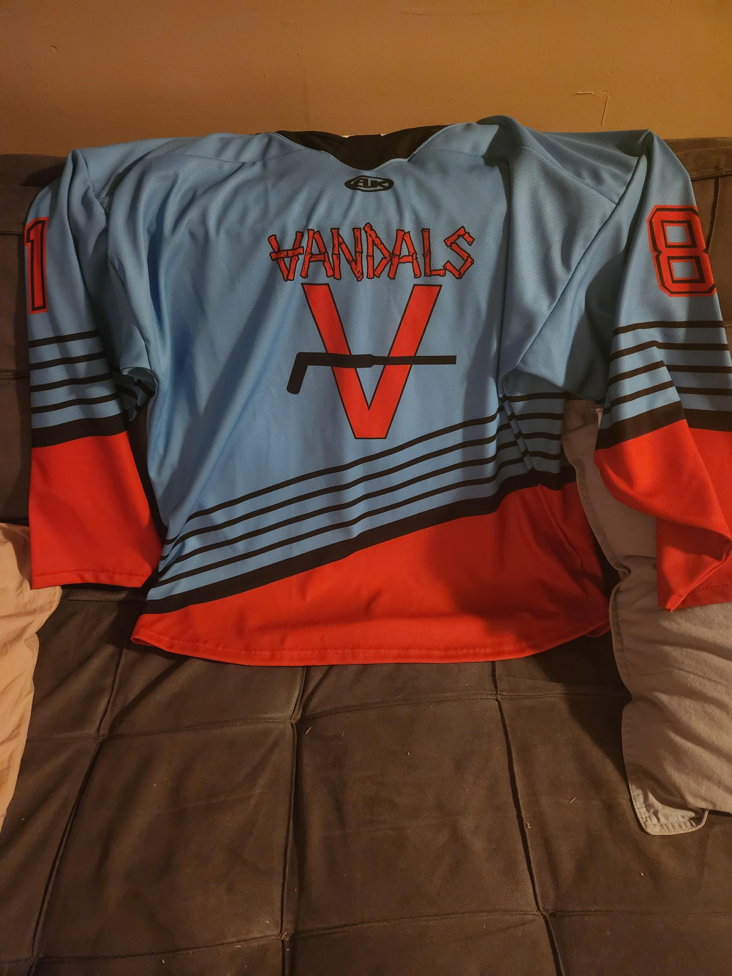 Our new beer league hockey jerseys r/punk