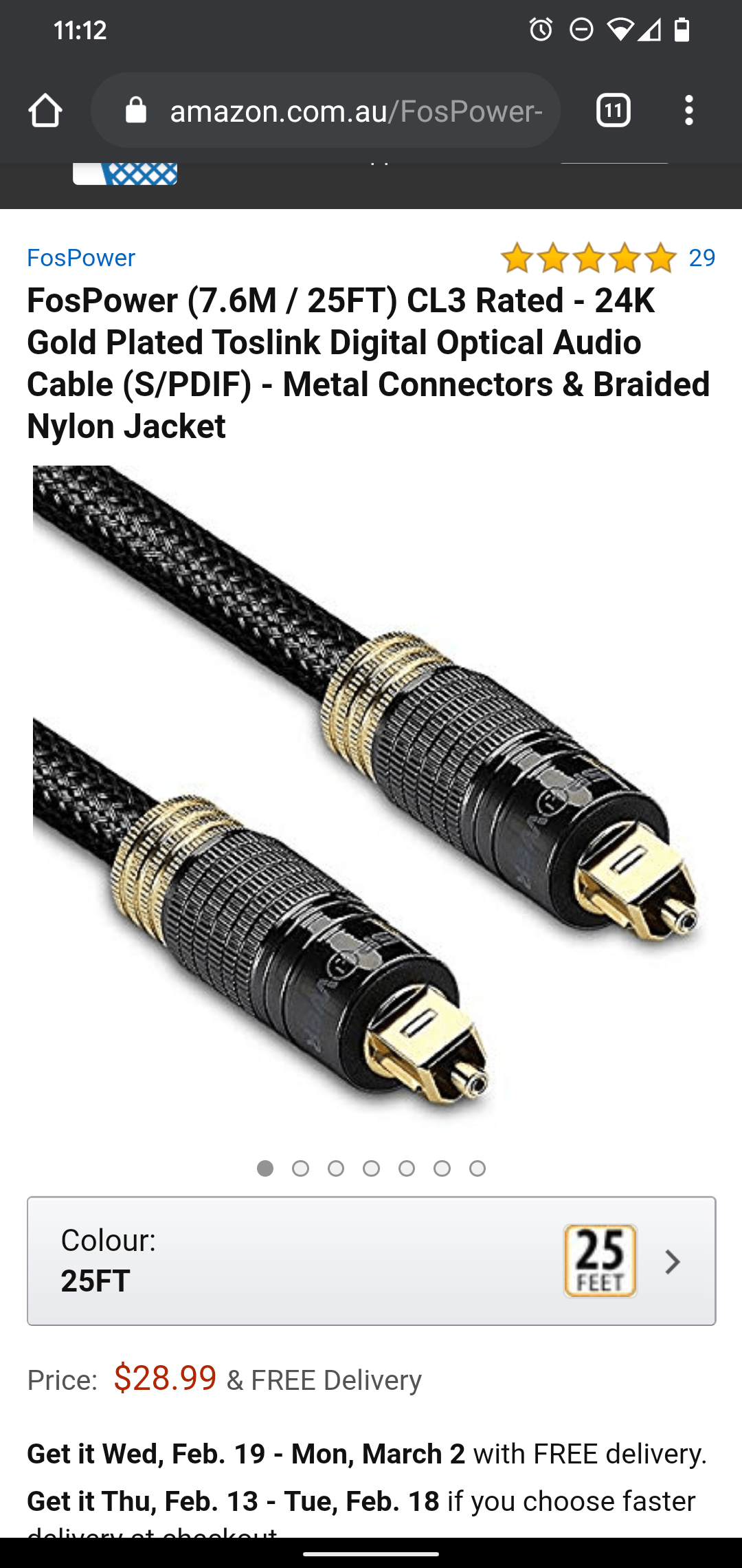 This TOSLINK cable with gold plated connectors. TOSLINK is an unpowered