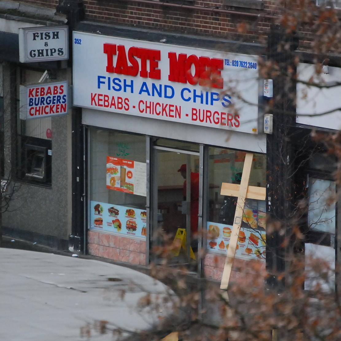 Jesus popped into my local chip shop london