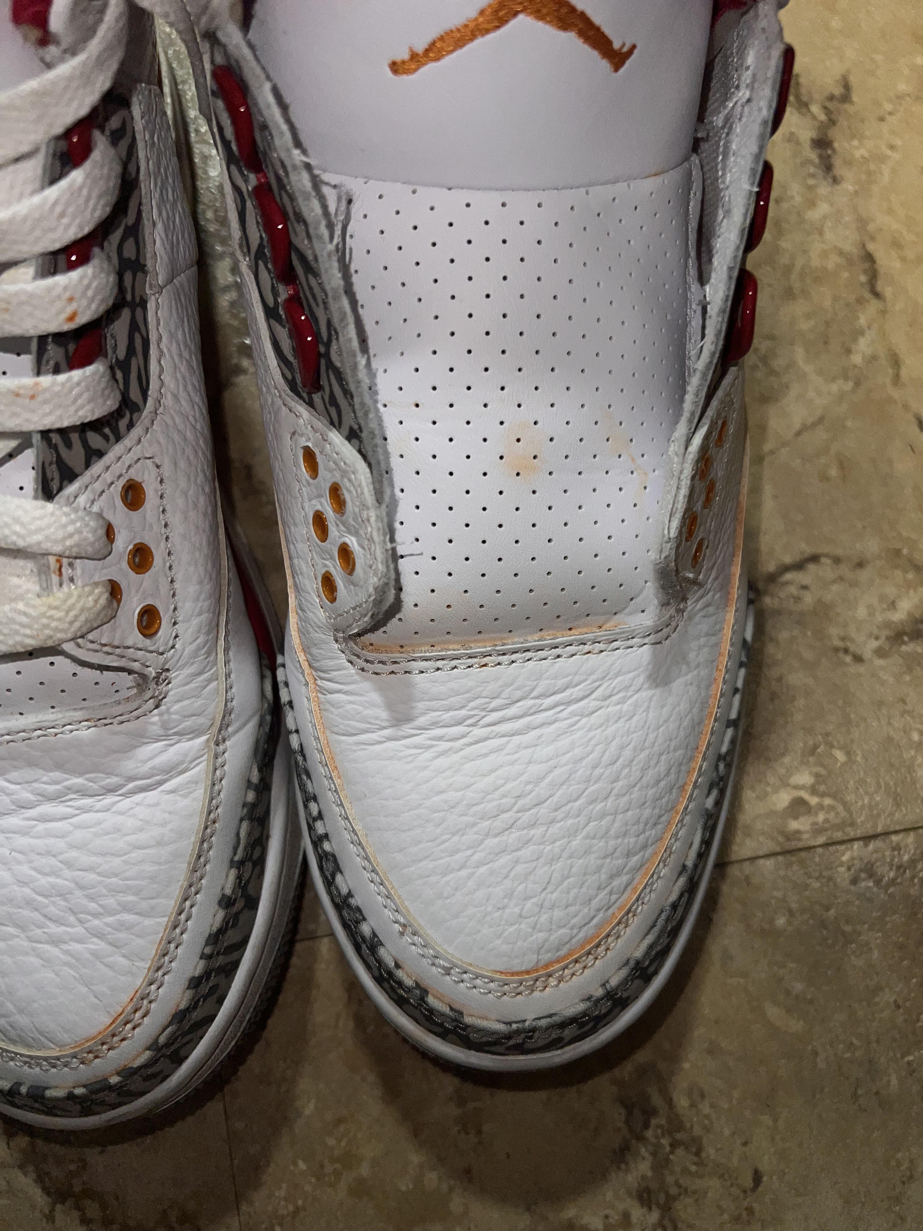 How to get hot sauce out of sneakers? One of the very few 3s I like so