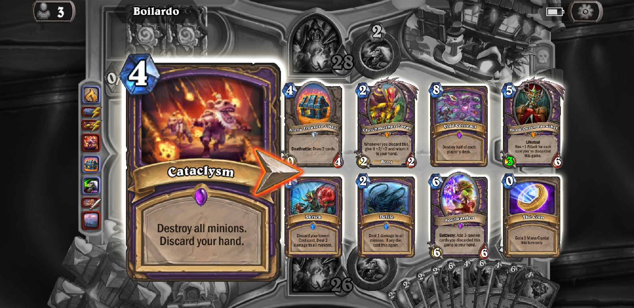 Quest Warlock top decking Cataclysm turn 4 r/hearthstone