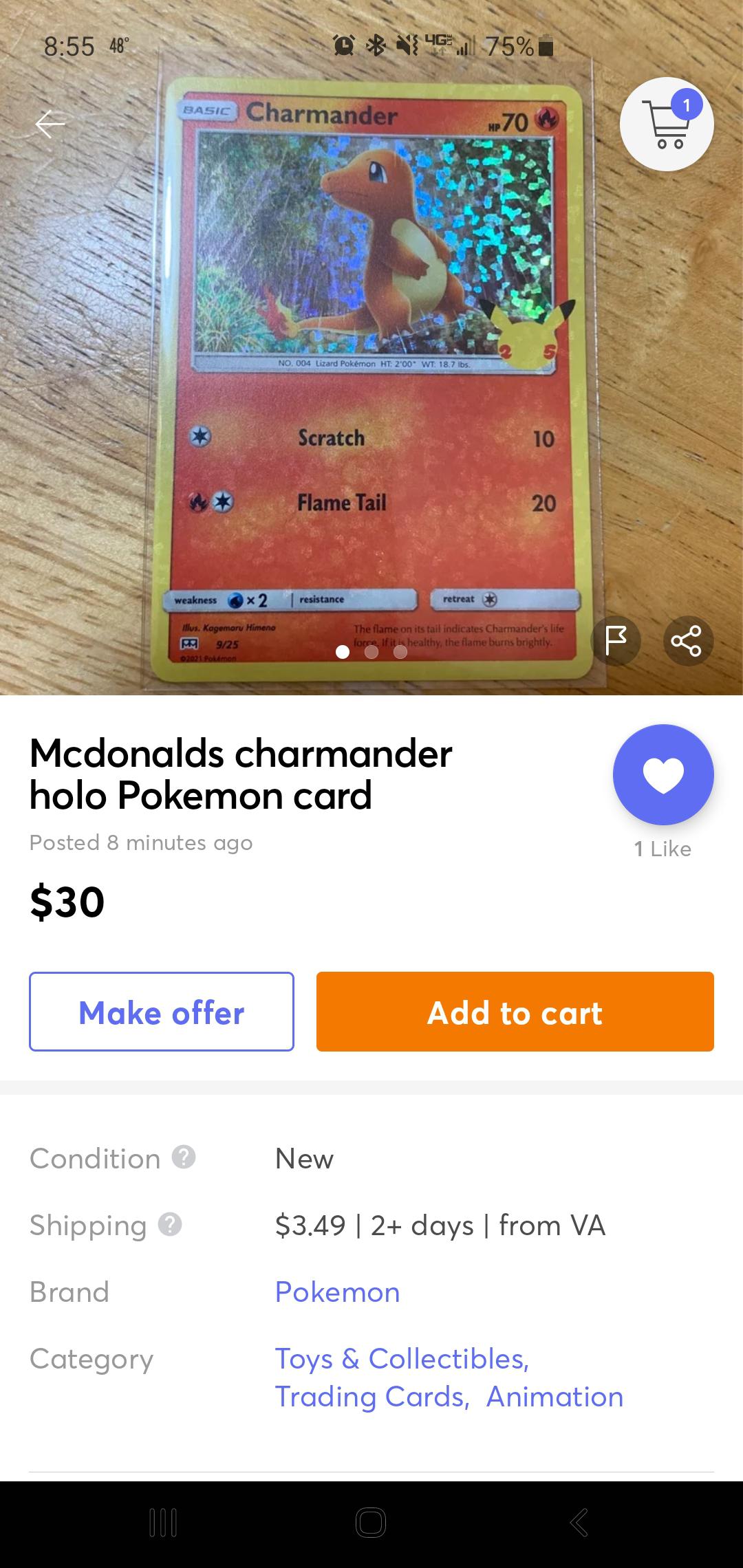 2021 Mcdonald's Charmander spotted r/PokemonTCG