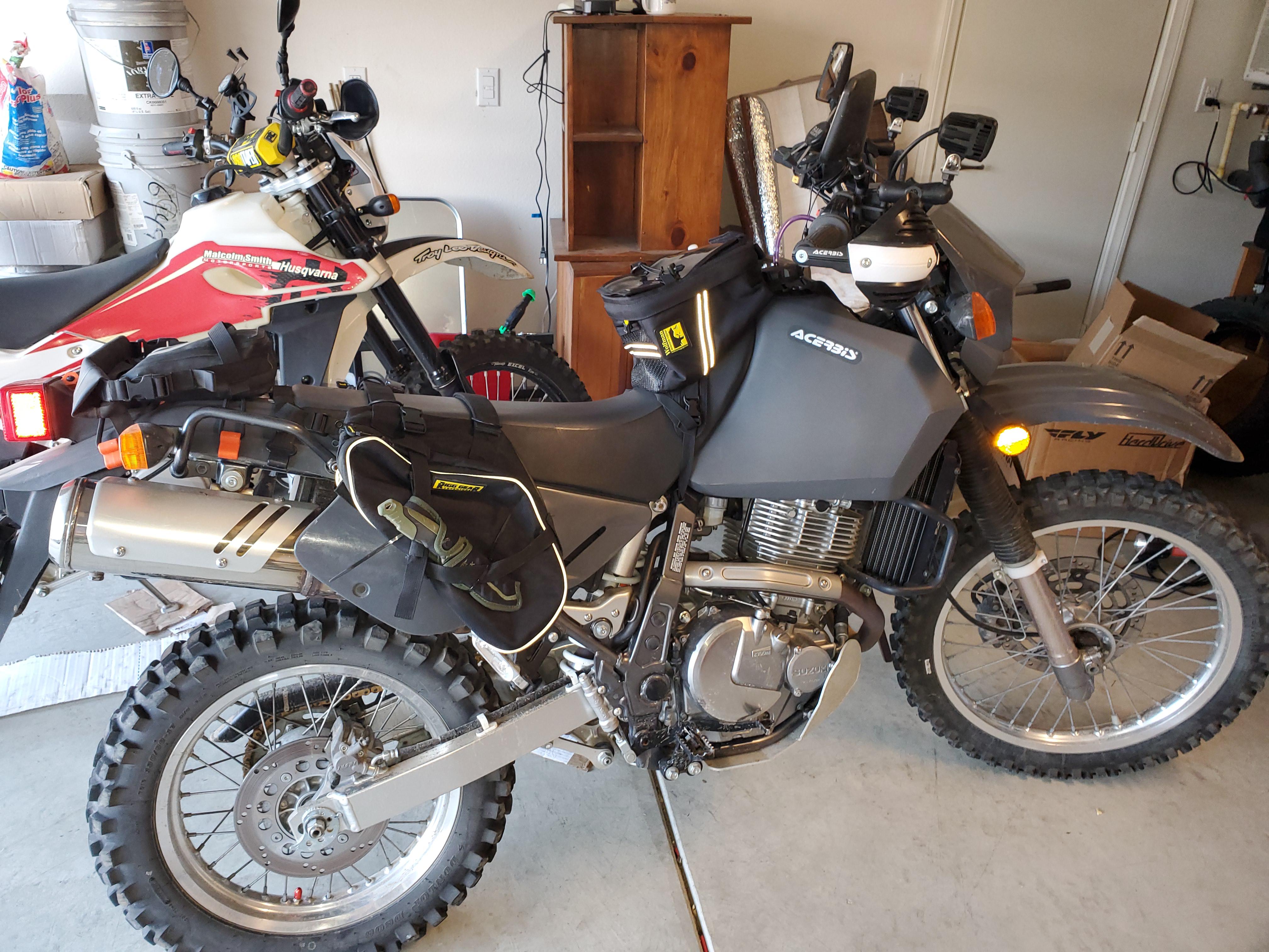 Just added a tank bag. r/dr650