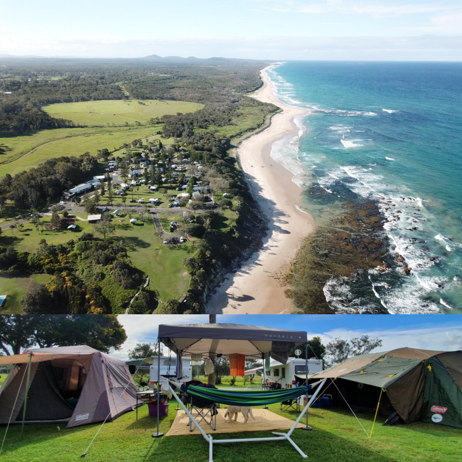 Our camp setup at Corindi NSW, Australia r/camping