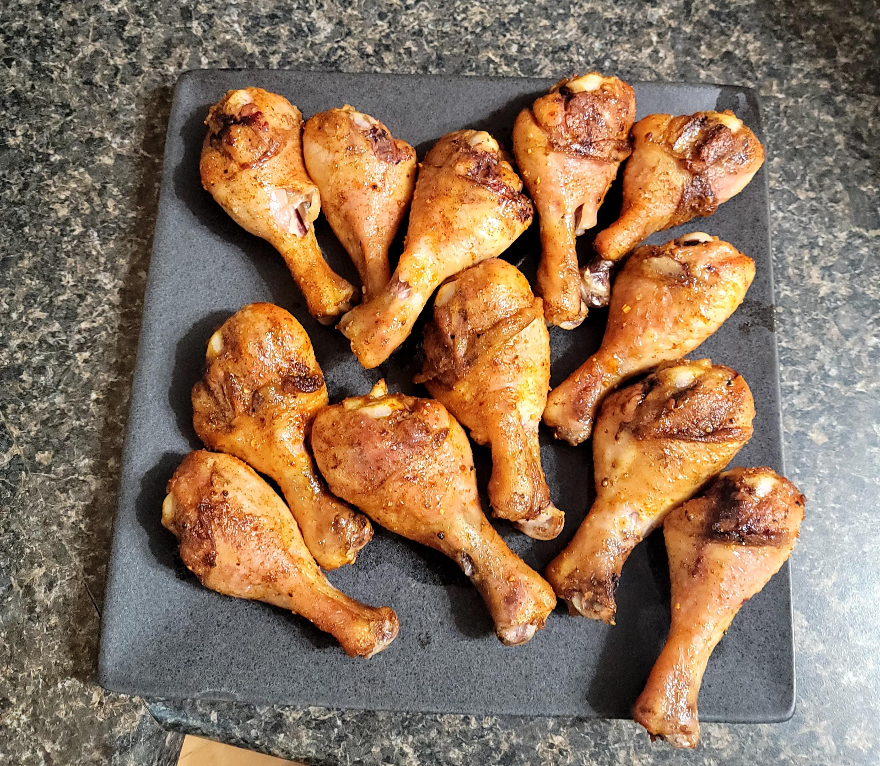 Low, slow, and smokey drumsticks r/grilling