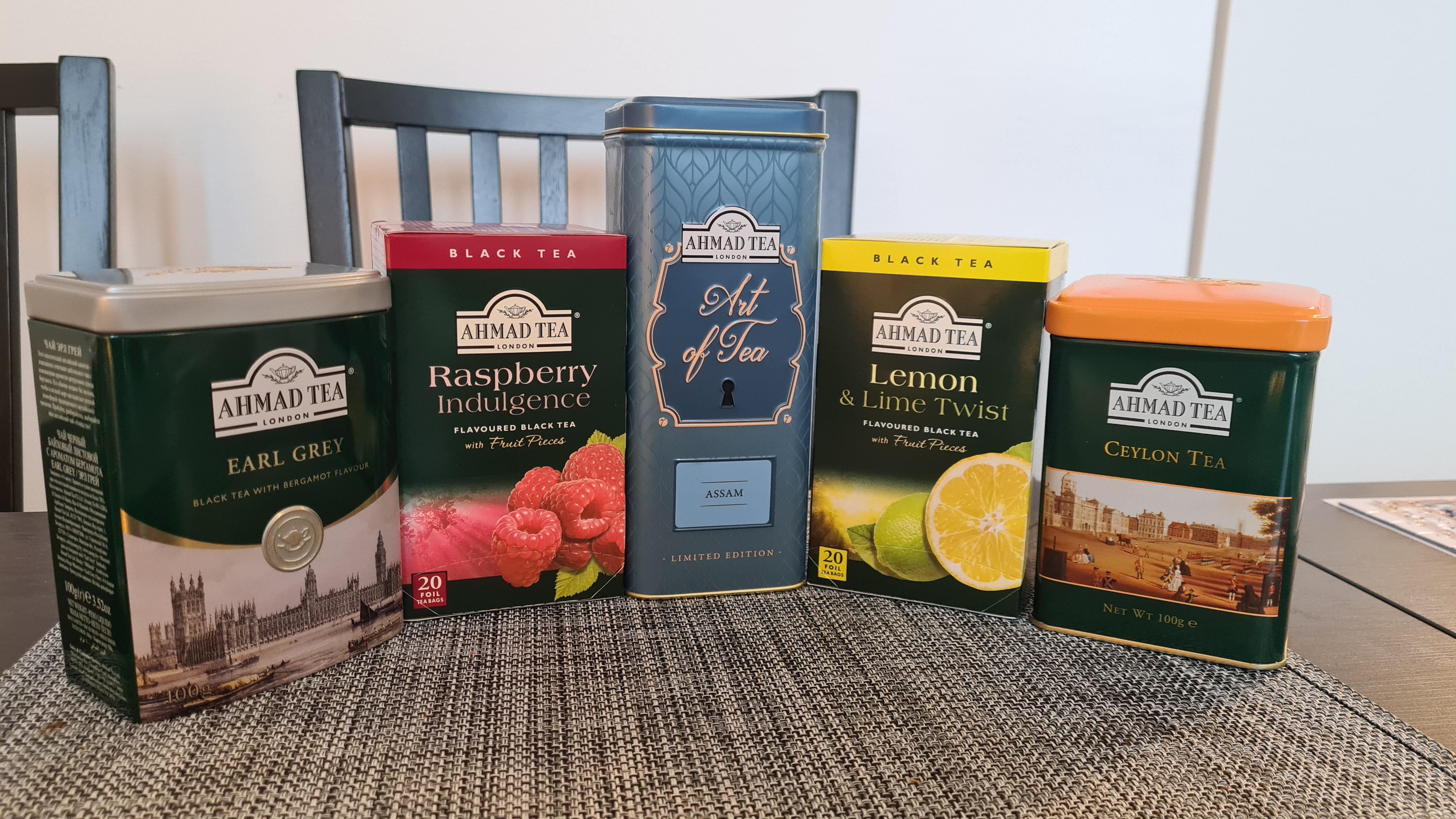 My growing Ahmad Tea collection! First time trying the Earl Grey and