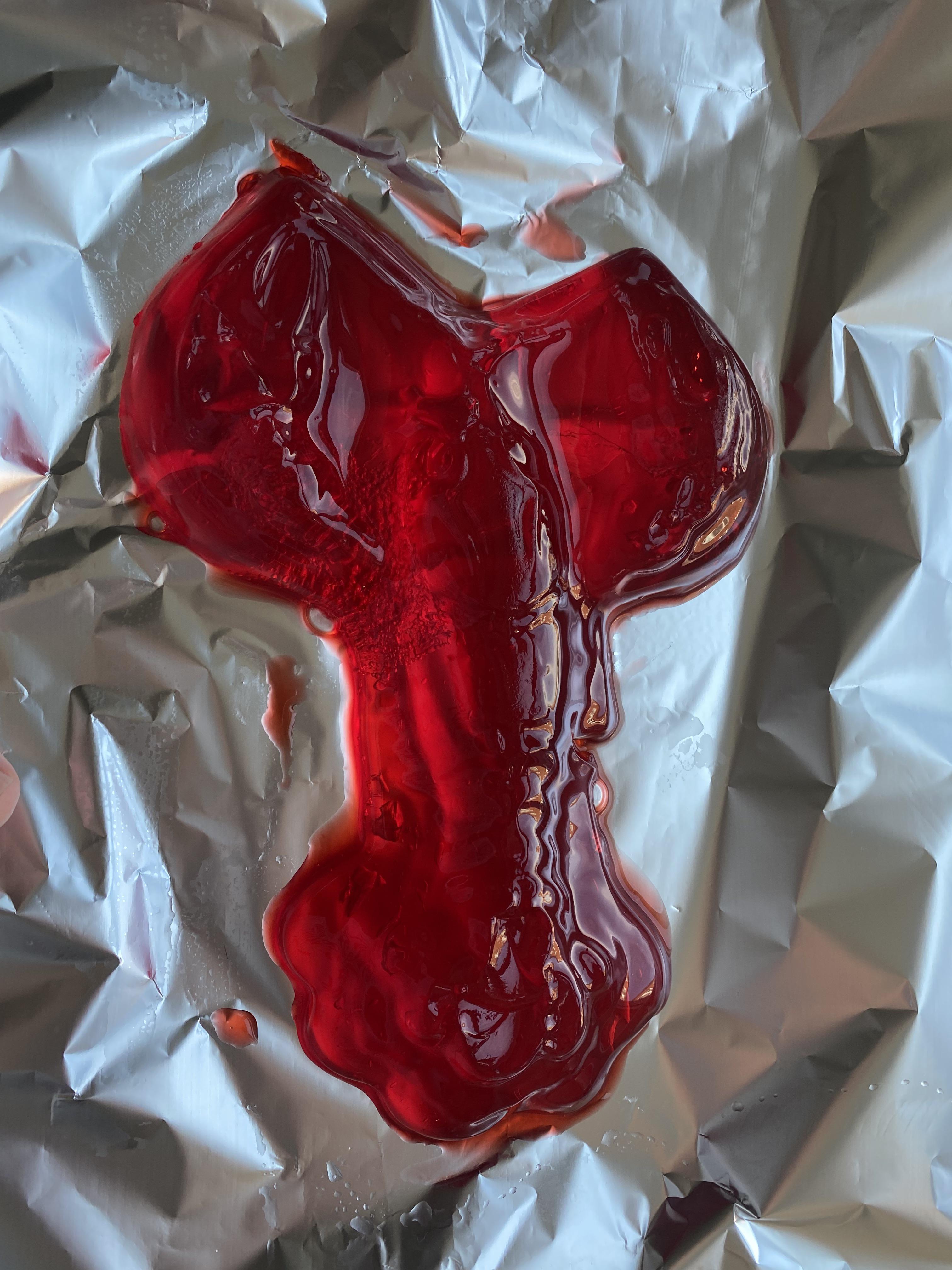 I found a lobster mold at goodwill so Jello lobster this thanksgiving