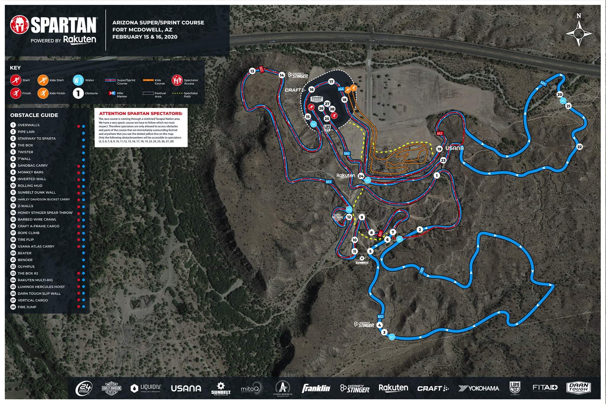 Arizona super/Sprint map r/spartanrace